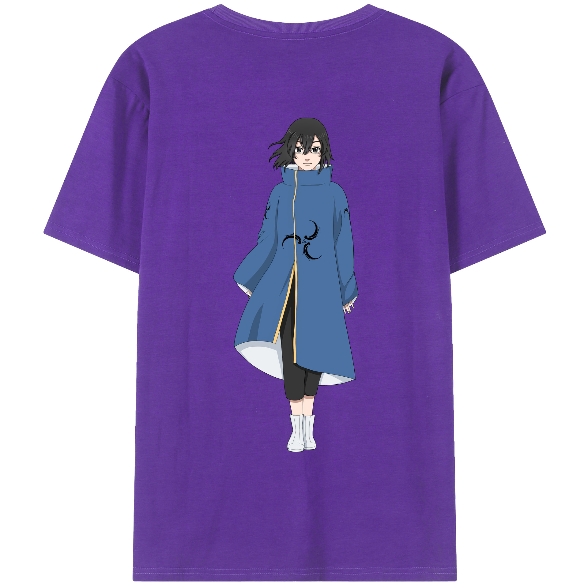 （画像用） 東京リベンジャーズ Tokyo Revengers 綿100％ メンズ半袖Tシャツ（バックプリント） 通気性