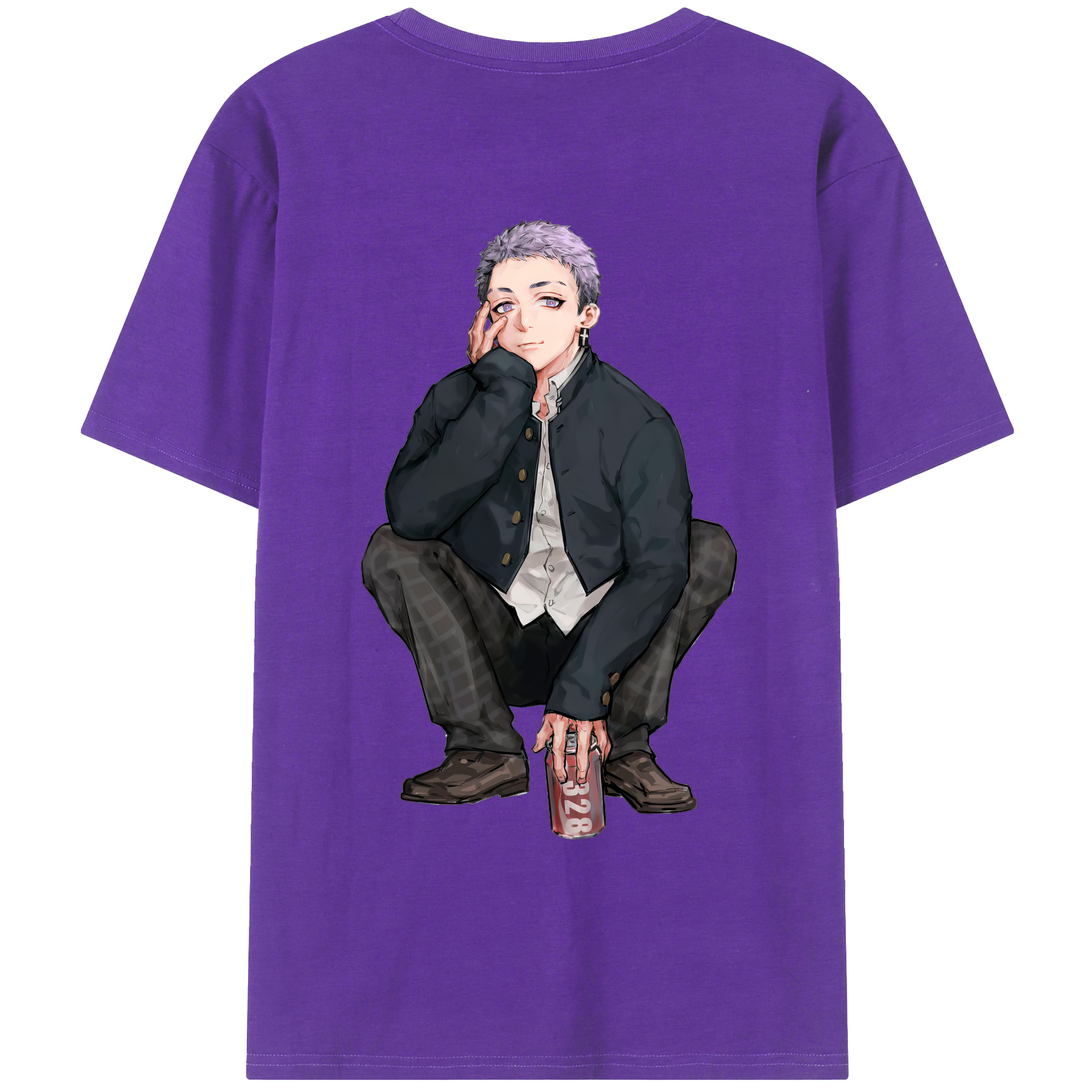 （画像用） 東京リベンジャーズ Tokyo Revengers 綿100％ メンズ半袖Tシャツ（バックプリント） 通気性