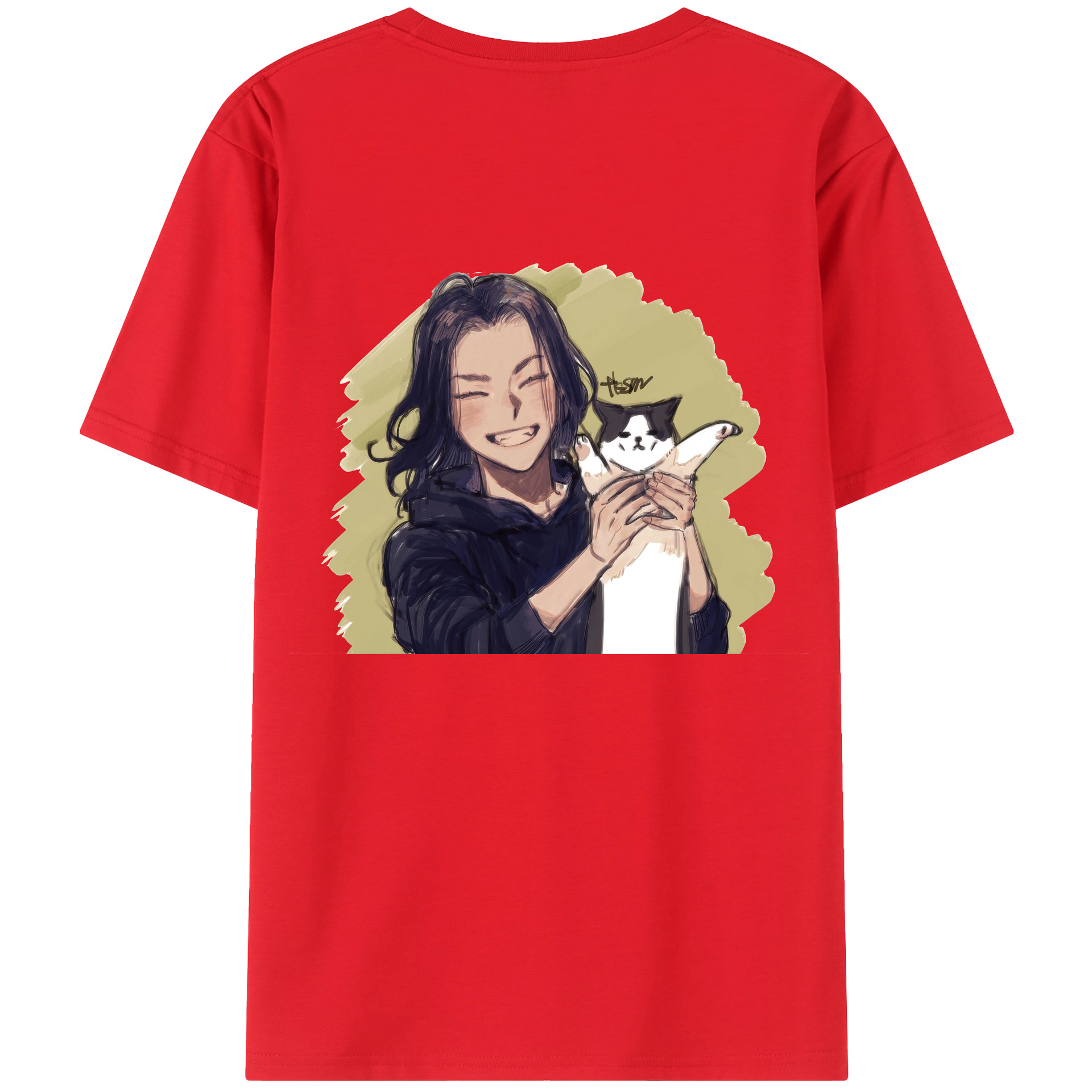 （画像用） 東京リベンジャーズ Tokyo Revengers 綿100％ メンズ半袖Tシャツ（バックプリント） 通気性