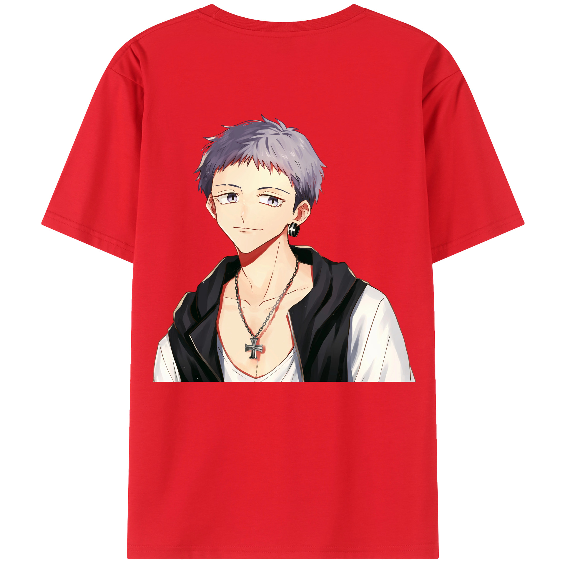 （画像用） 東京リベンジャーズ Tokyo Revengers 綿100％ メンズ半袖Tシャツ（バックプリント） 通気性