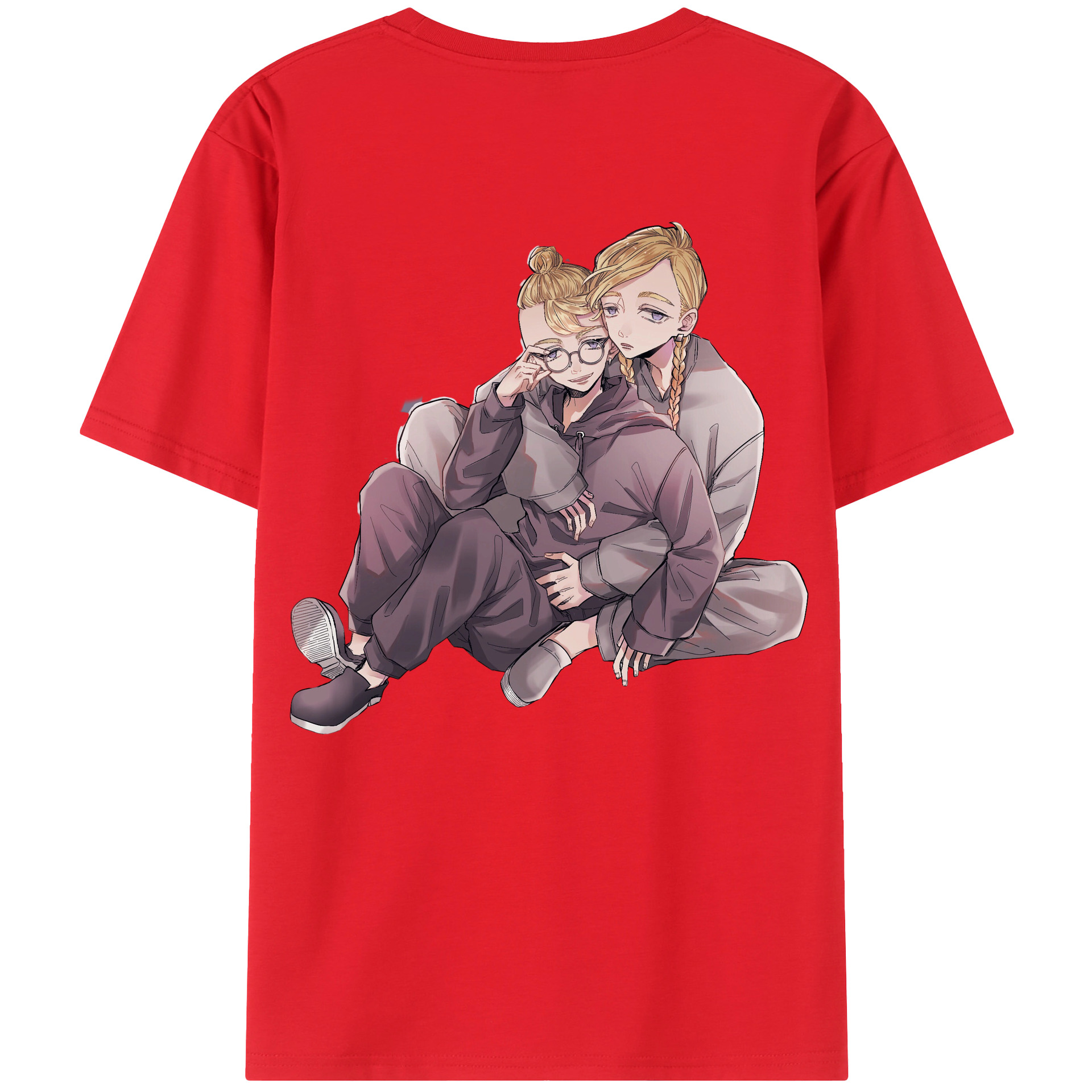 （画像用） 東京リベンジャーズ Tokyo Revengers 綿100％ メンズ半袖Tシャツ（バックプリント） 通気性