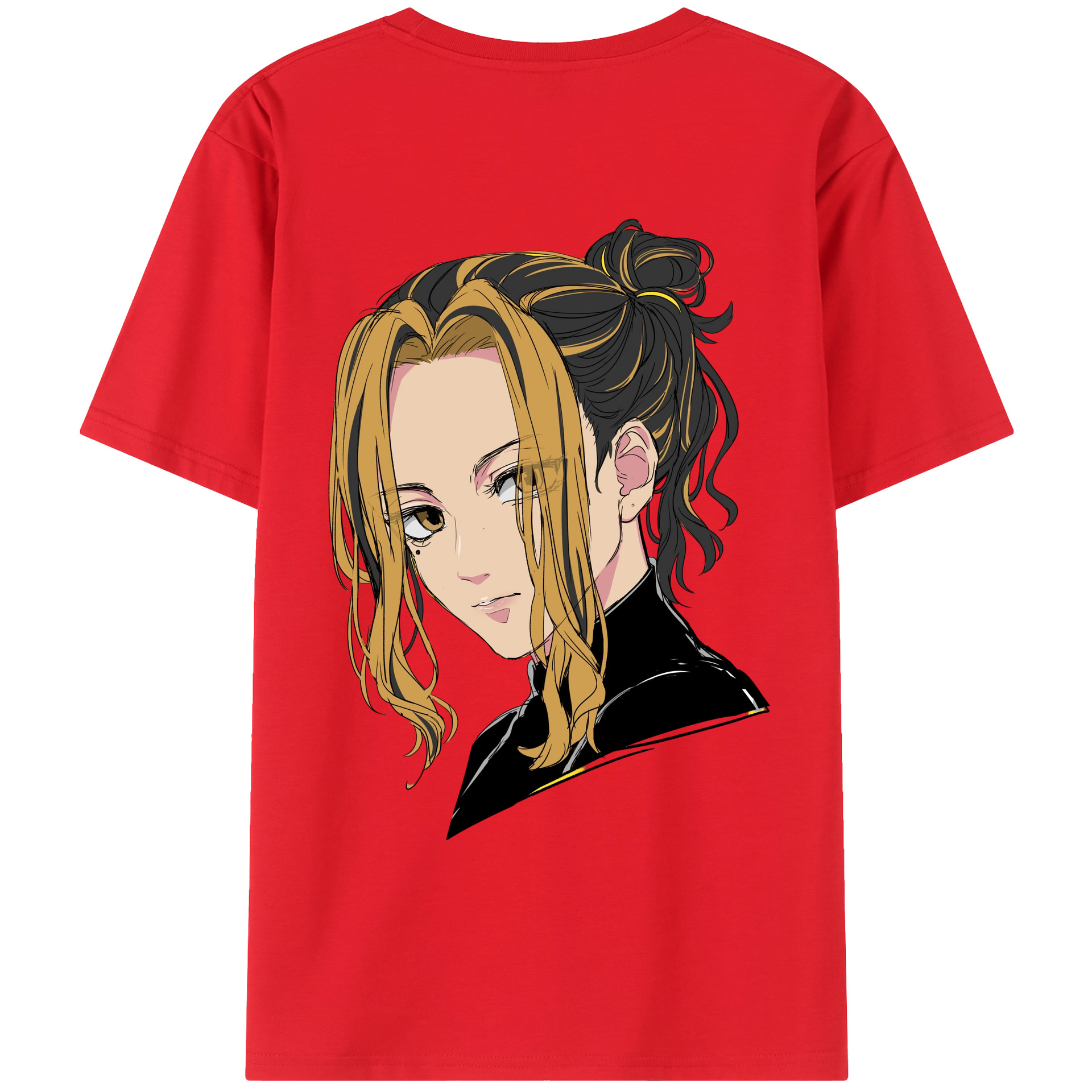 （画像用） 東京リベンジャーズ Tokyo Revengers 綿100％ メンズ半袖Tシャツ（バックプリント） 通気性