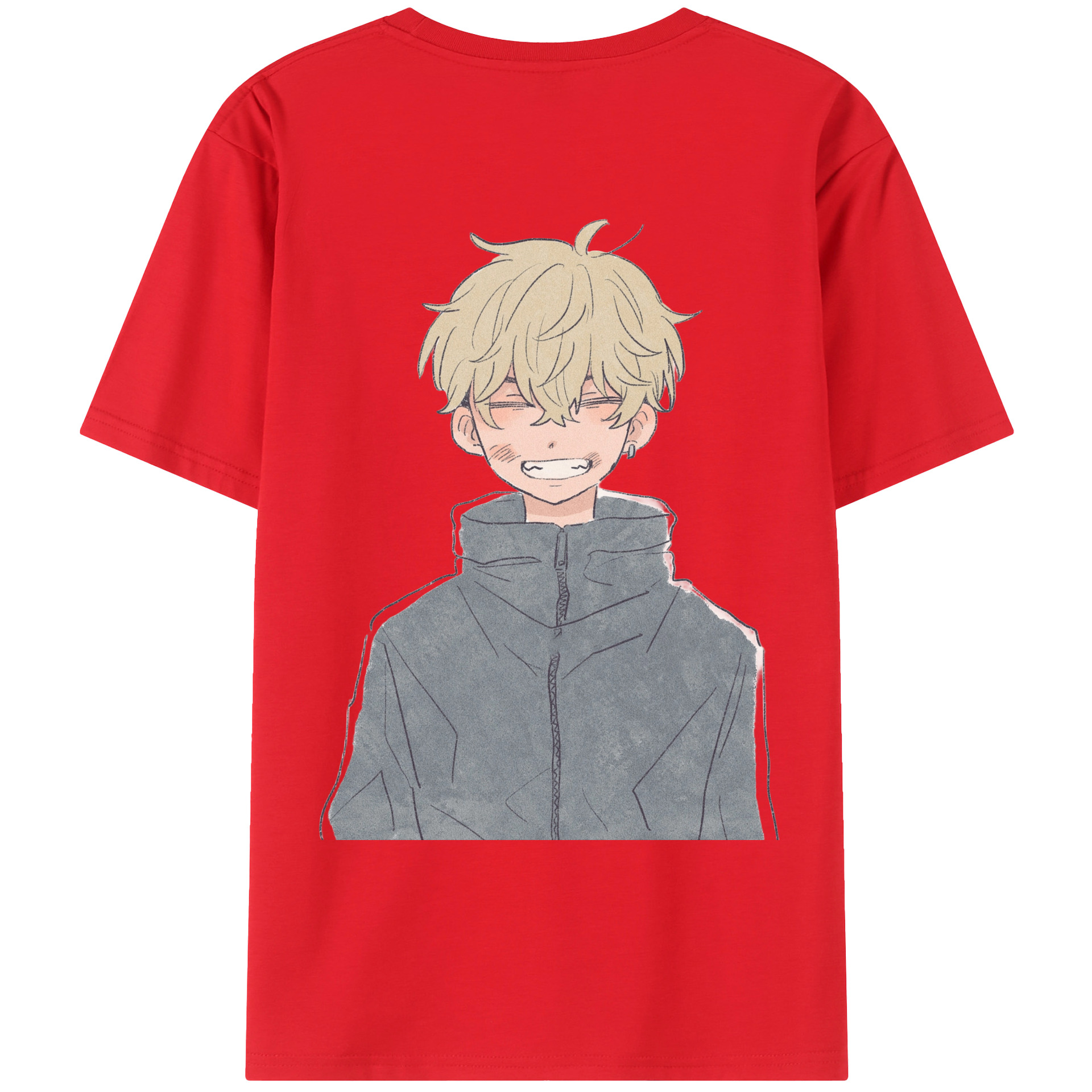 （画像用） 東京リベンジャーズ Tokyo Revengers 綿100％ メンズ半袖Tシャツ（バックプリント） 通気性
