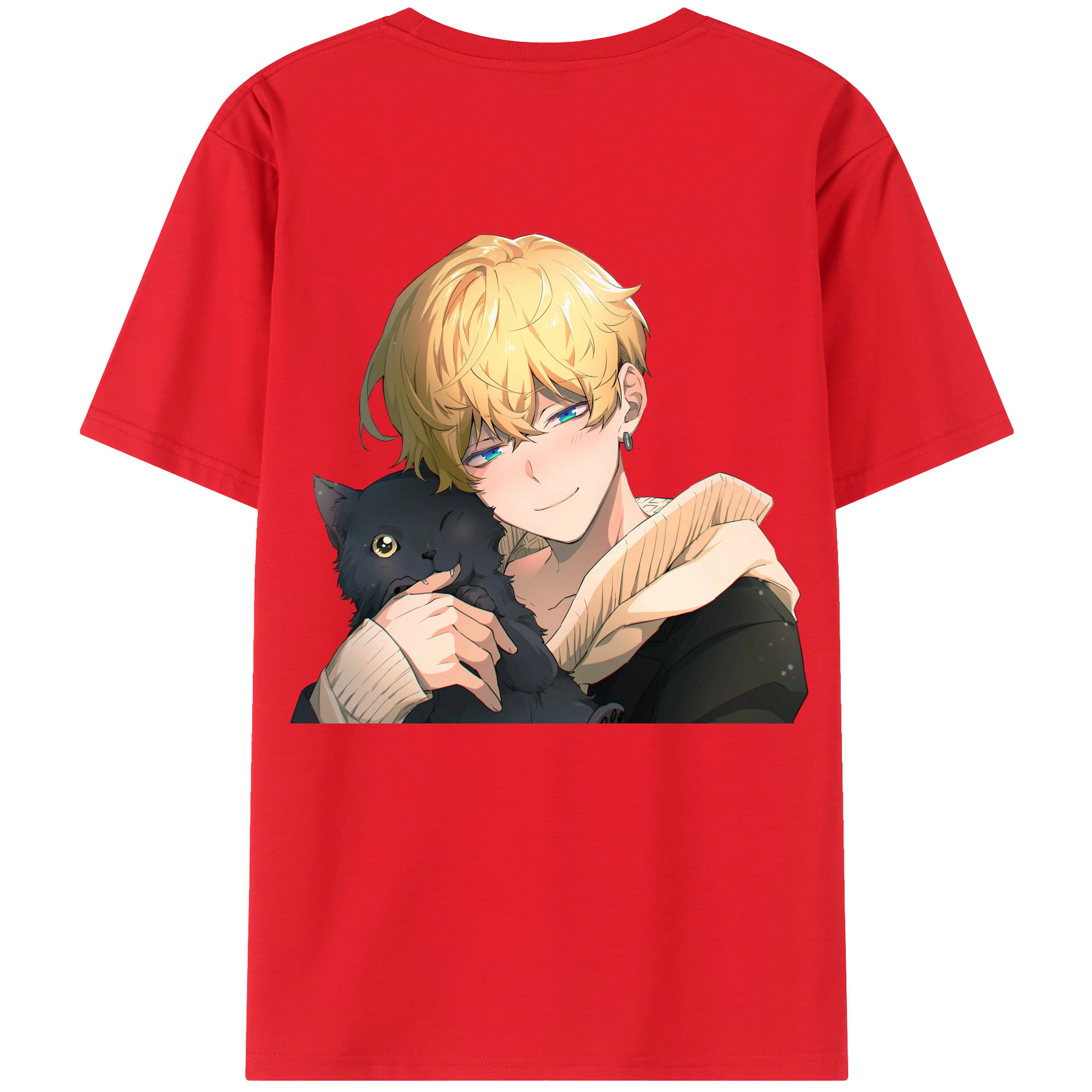 （画像用） 東京リベンジャーズ Tokyo Revengers 綿100％ メンズ半袖Tシャツ（バックプリント） 通気性