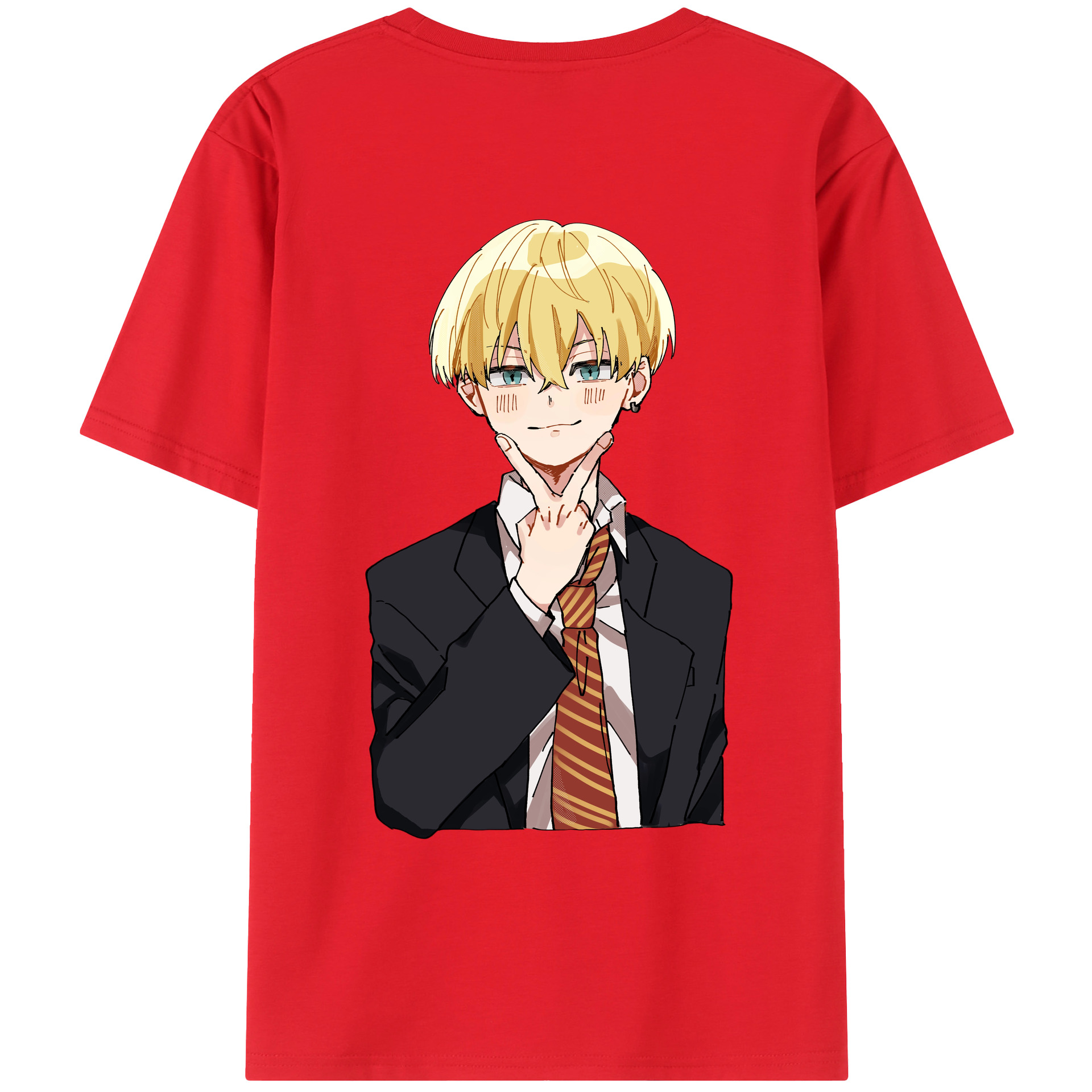 （画像用） 東京リベンジャーズ Tokyo Revengers 綿100％ メンズ半袖Tシャツ（バックプリント） 通気性
