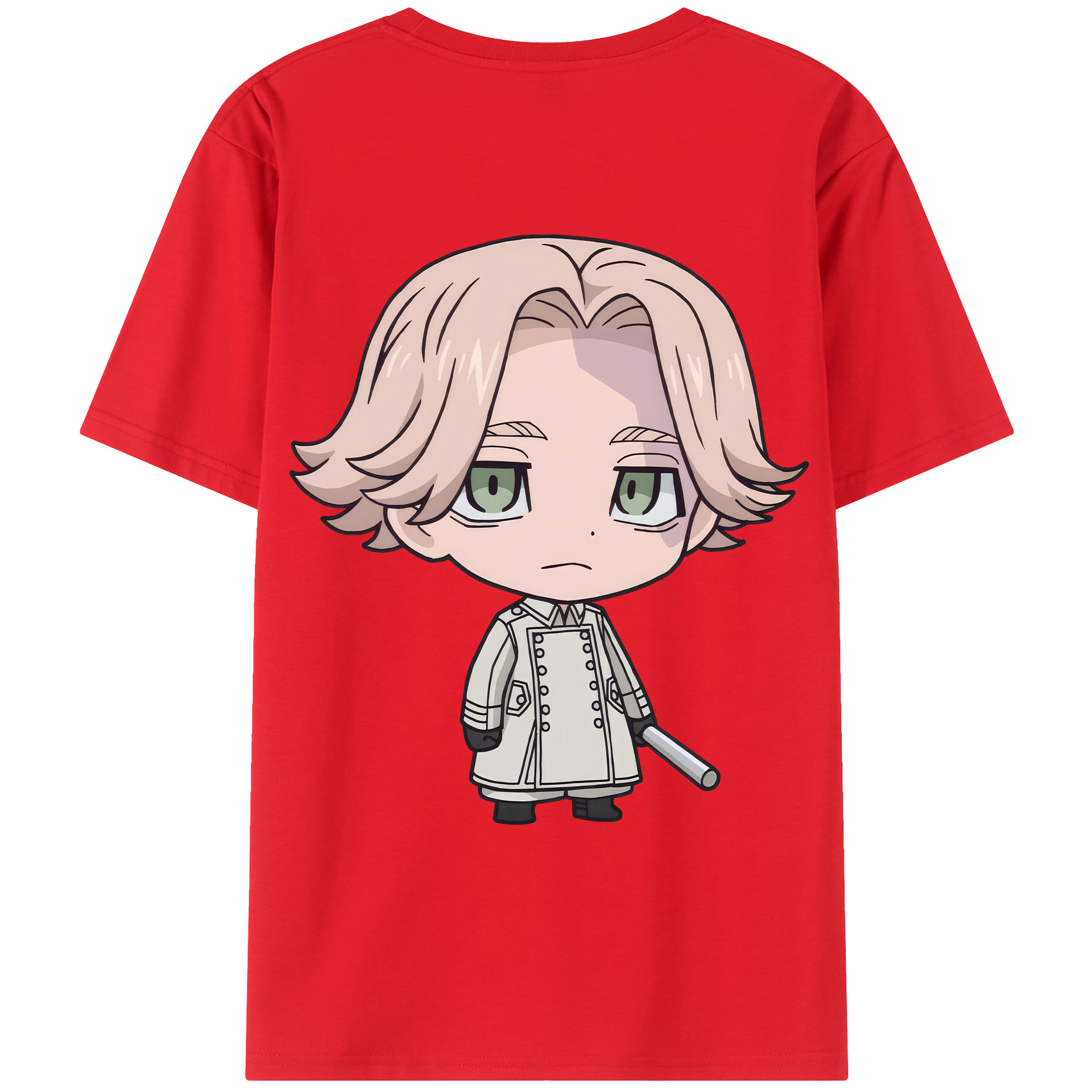 （画像用） 東京リベンジャーズ Tokyo Revengers 綿100％ メンズ半袖Tシャツ（バックプリント） 通気性