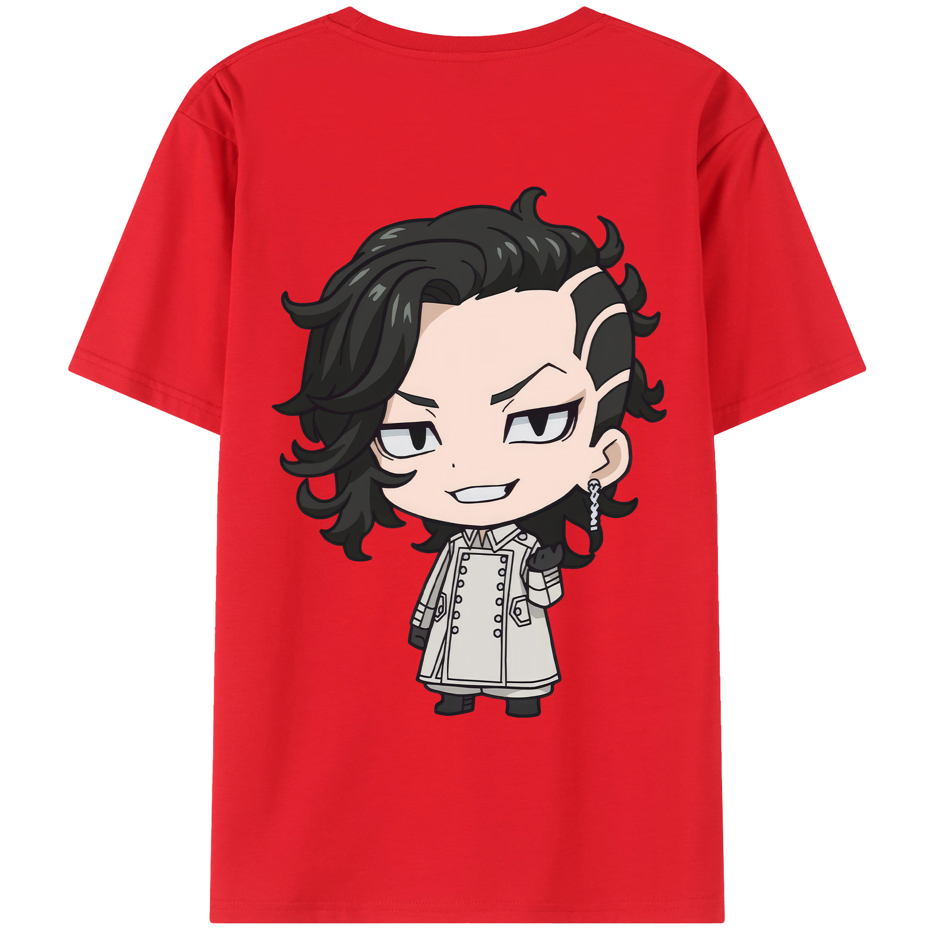 （画像用） 東京リベンジャーズ Tokyo Revengers 綿100％ メンズ半袖Tシャツ（バックプリント） 通気性