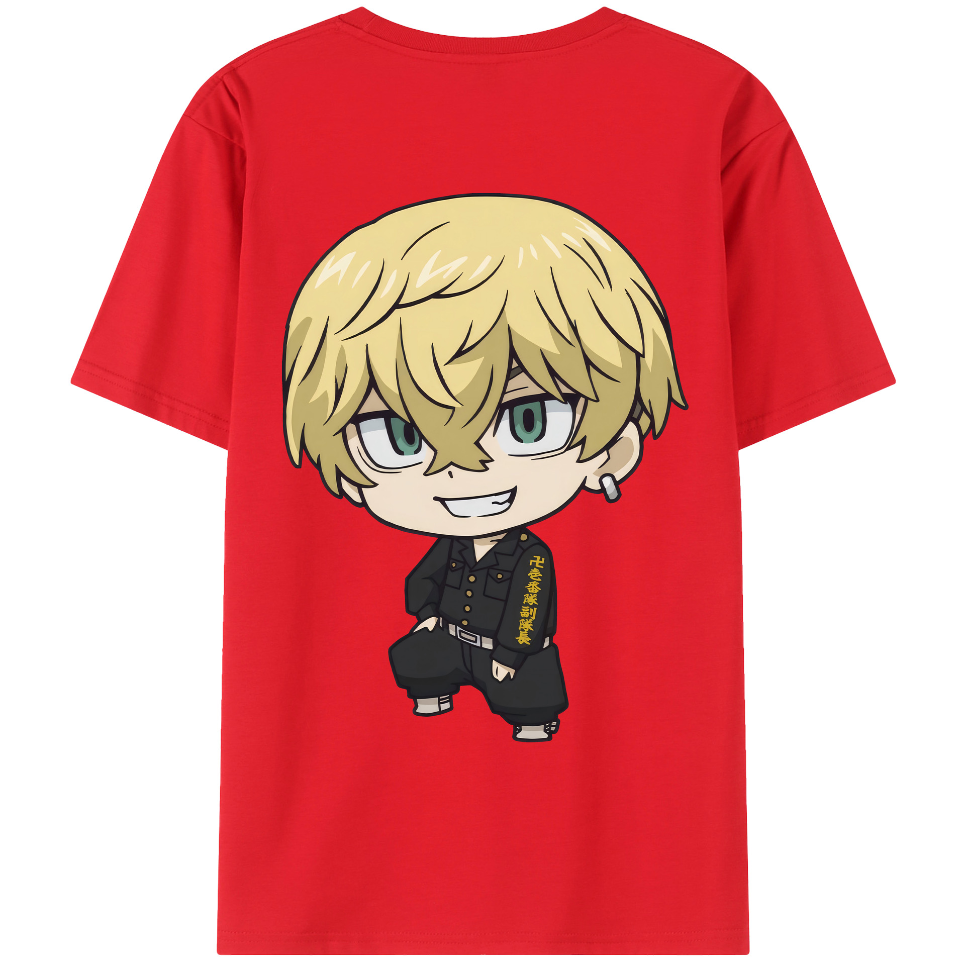 （画像用） 東京リベンジャーズ Tokyo Revengers 綿100％ メンズ半袖Tシャツ（バックプリント） 通気性