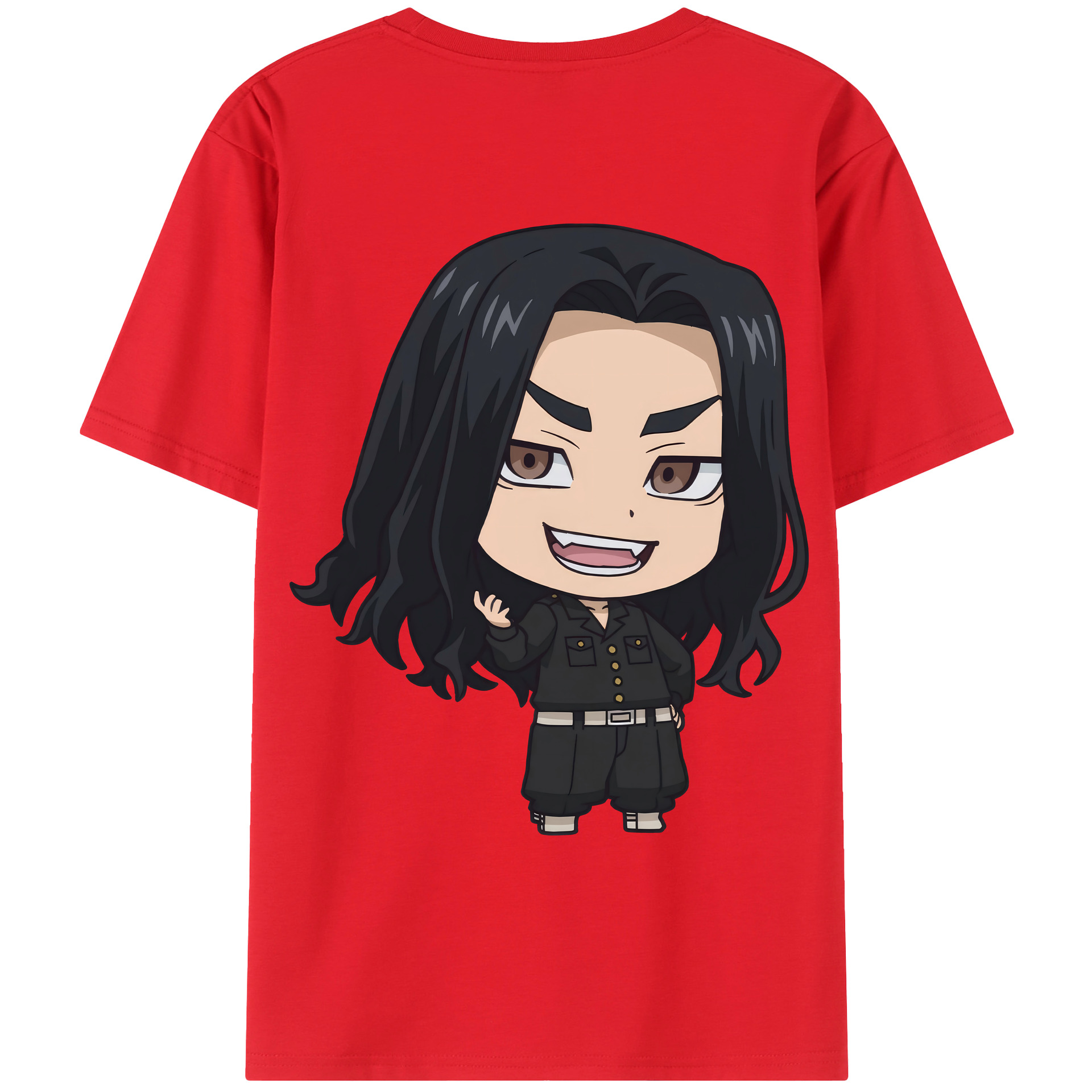 （画像用） 東京リベンジャーズ Tokyo Revengers 綿100％ メンズ半袖Tシャツ（バックプリント） 通気性