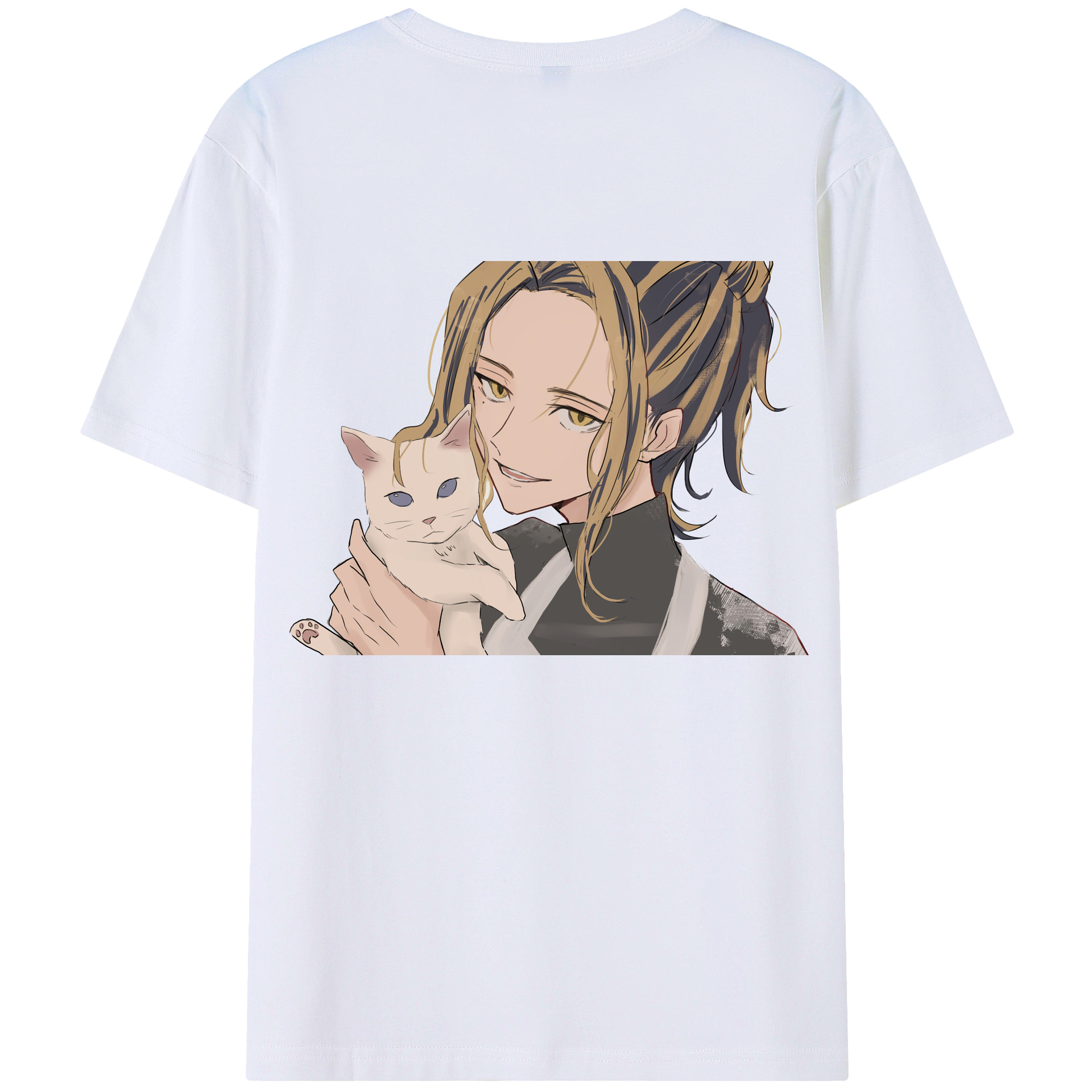 （画像用） 東京リベンジャーズ Tokyo Revengers 綿100％ メンズ半袖Tシャツ（バックプリント） 通気性