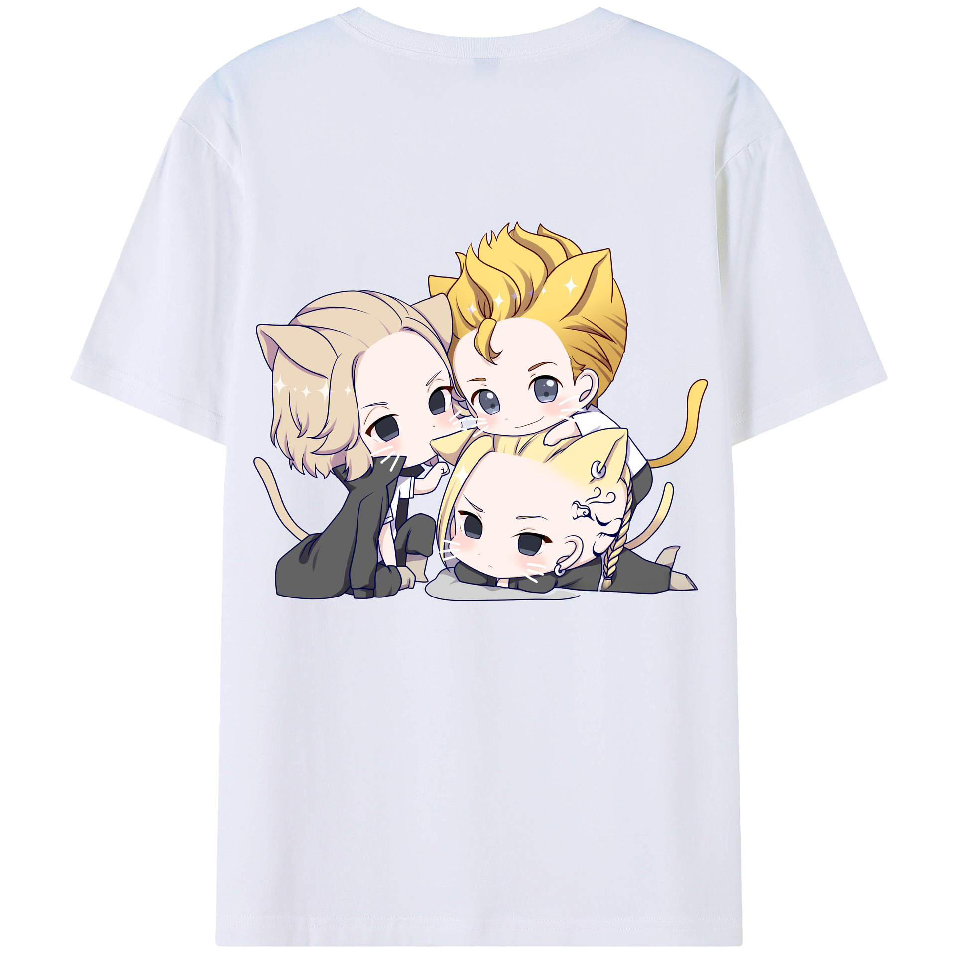 （画像用） 東京リベンジャーズ Tokyo Revengers 綿100％ メンズ半袖Tシャツ（バックプリント） 通気性