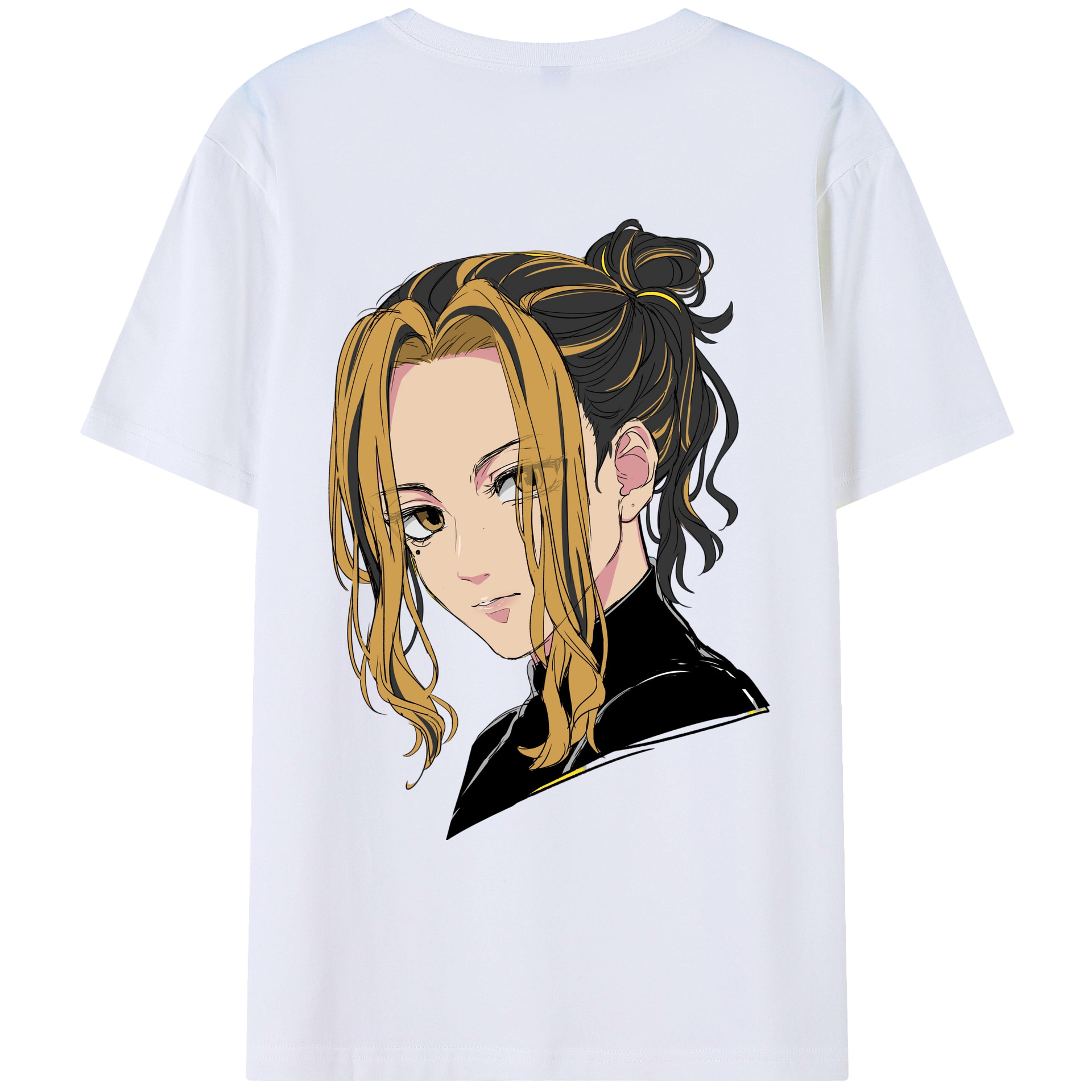 （画像用） 東京リベンジャーズ Tokyo Revengers 綿100％ メンズ半袖Tシャツ（バックプリント） 通気性
