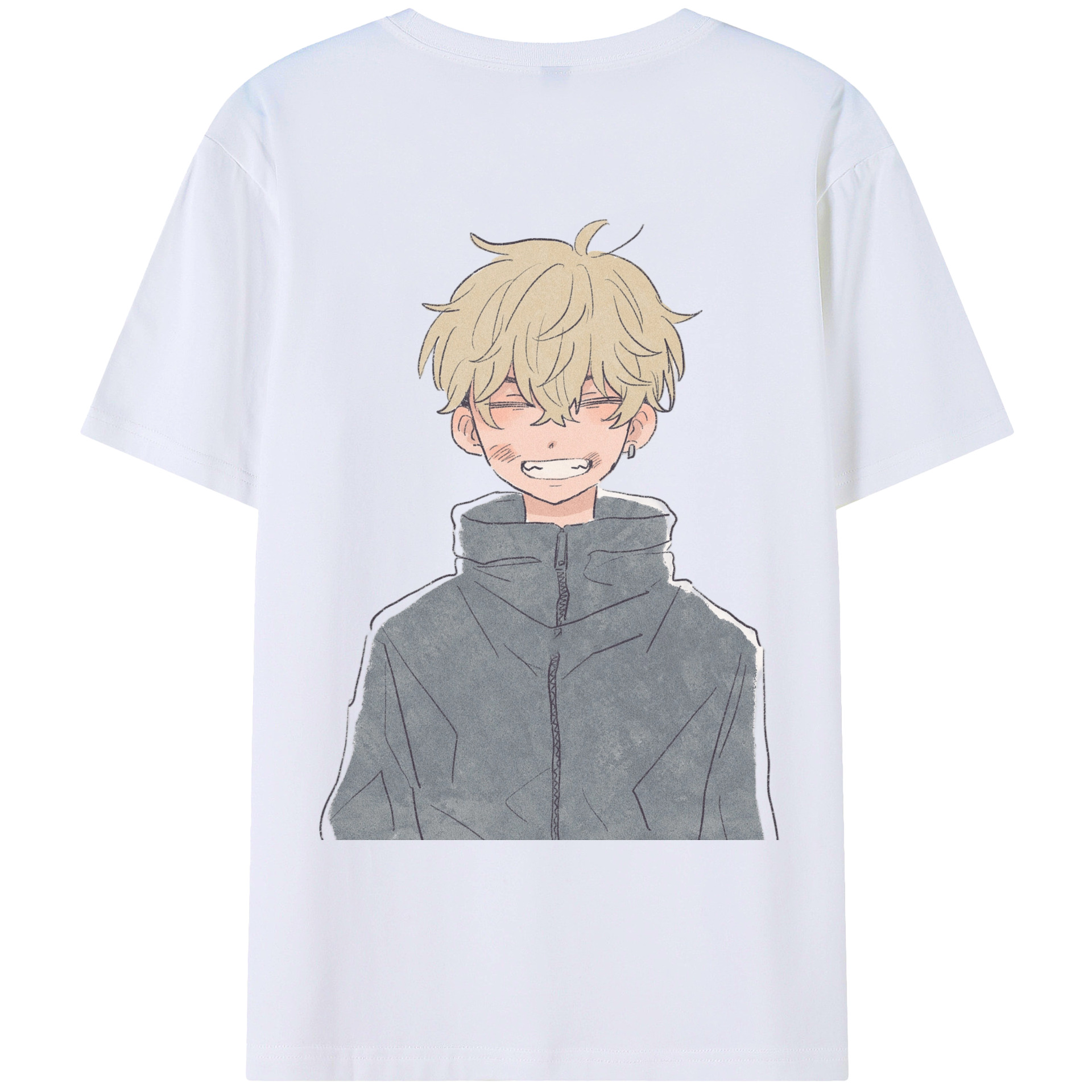 （画像用） 東京リベンジャーズ Tokyo Revengers 綿100％ メンズ半袖Tシャツ（バックプリント） 通気性