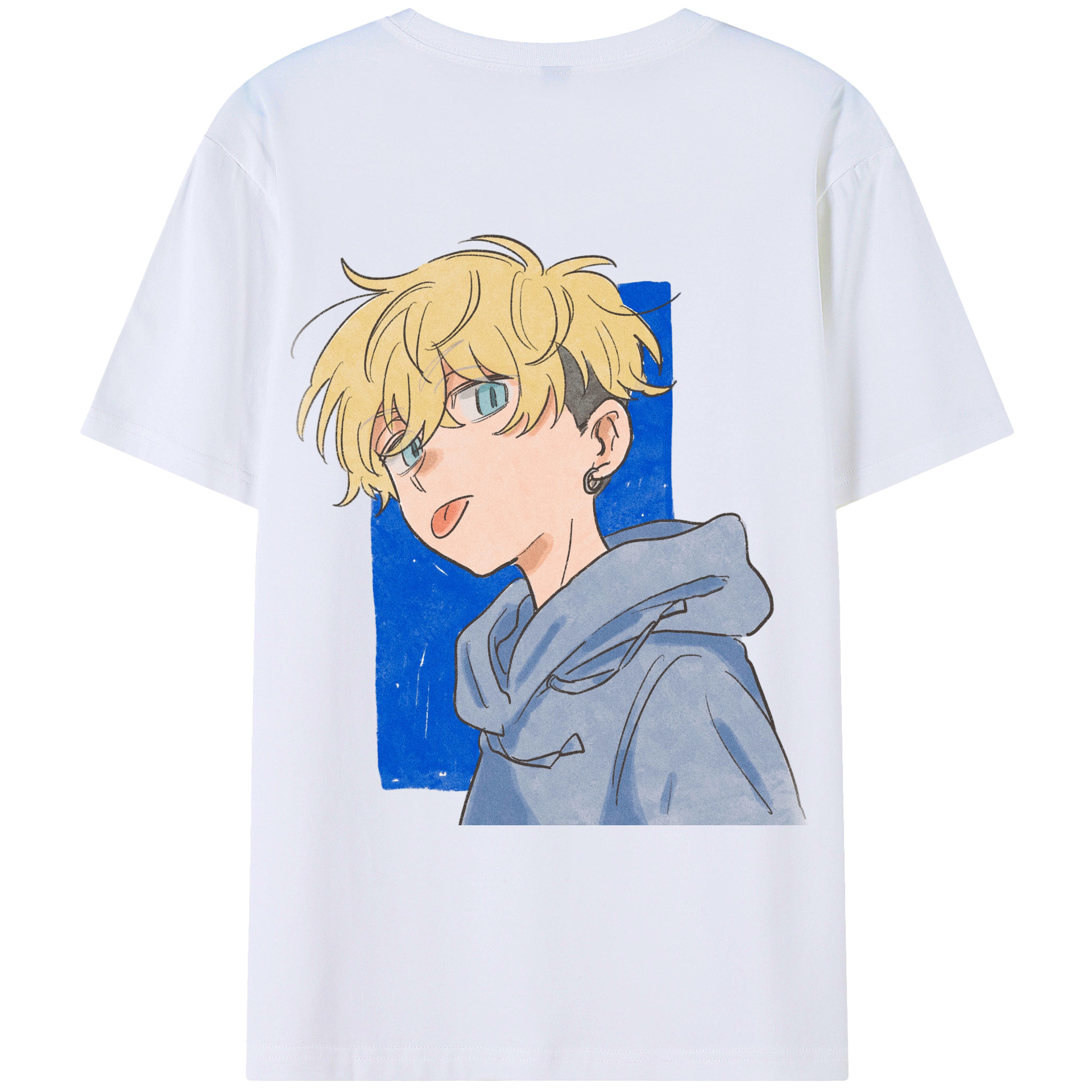 （画像用） 東京リベンジャーズ Tokyo Revengers 綿100％ メンズ半袖Tシャツ（バックプリント） 通気性