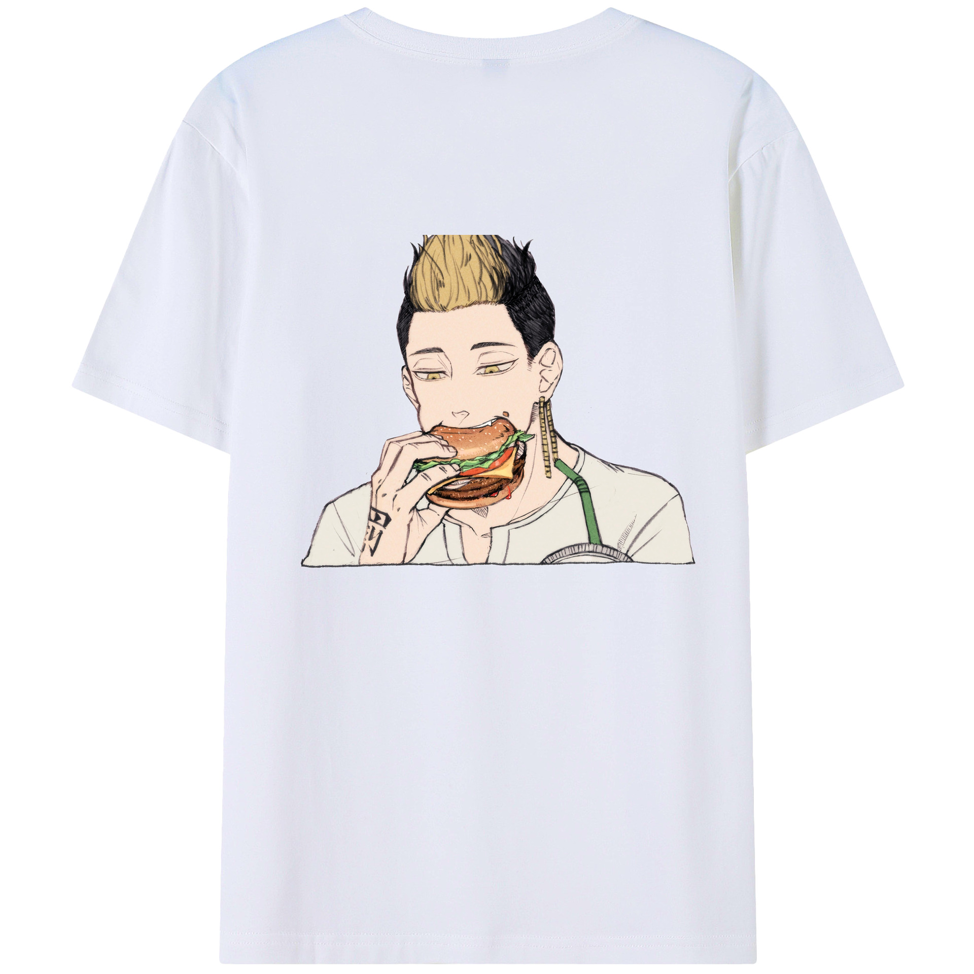 （画像用） 東京リベンジャーズ Tokyo Revengers 綿100％ メンズ半袖Tシャツ（バックプリント） 通気性