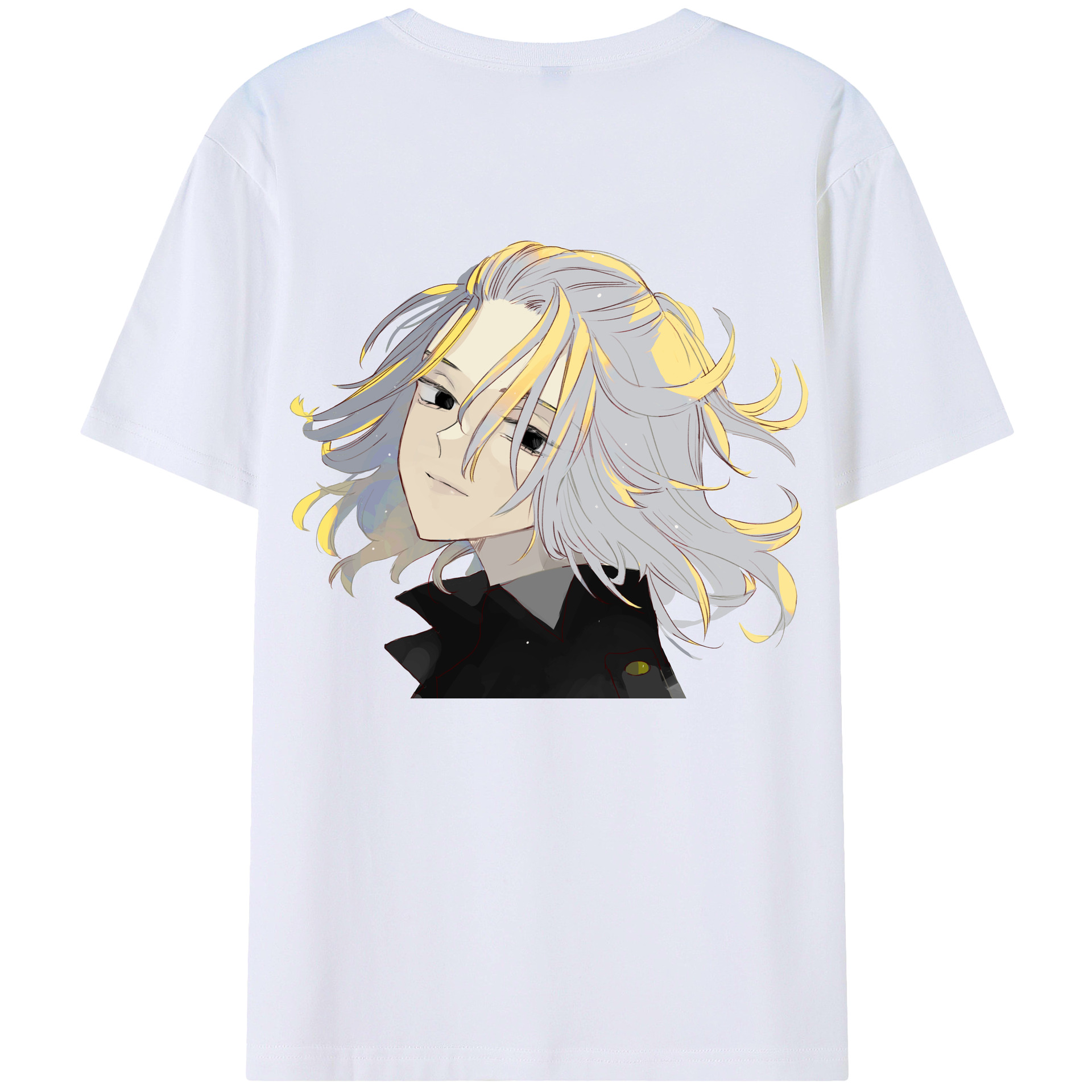 （画像用） 東京リベンジャーズ Tokyo Revengers 綿100％ メンズ半袖Tシャツ（バックプリント） 通気性