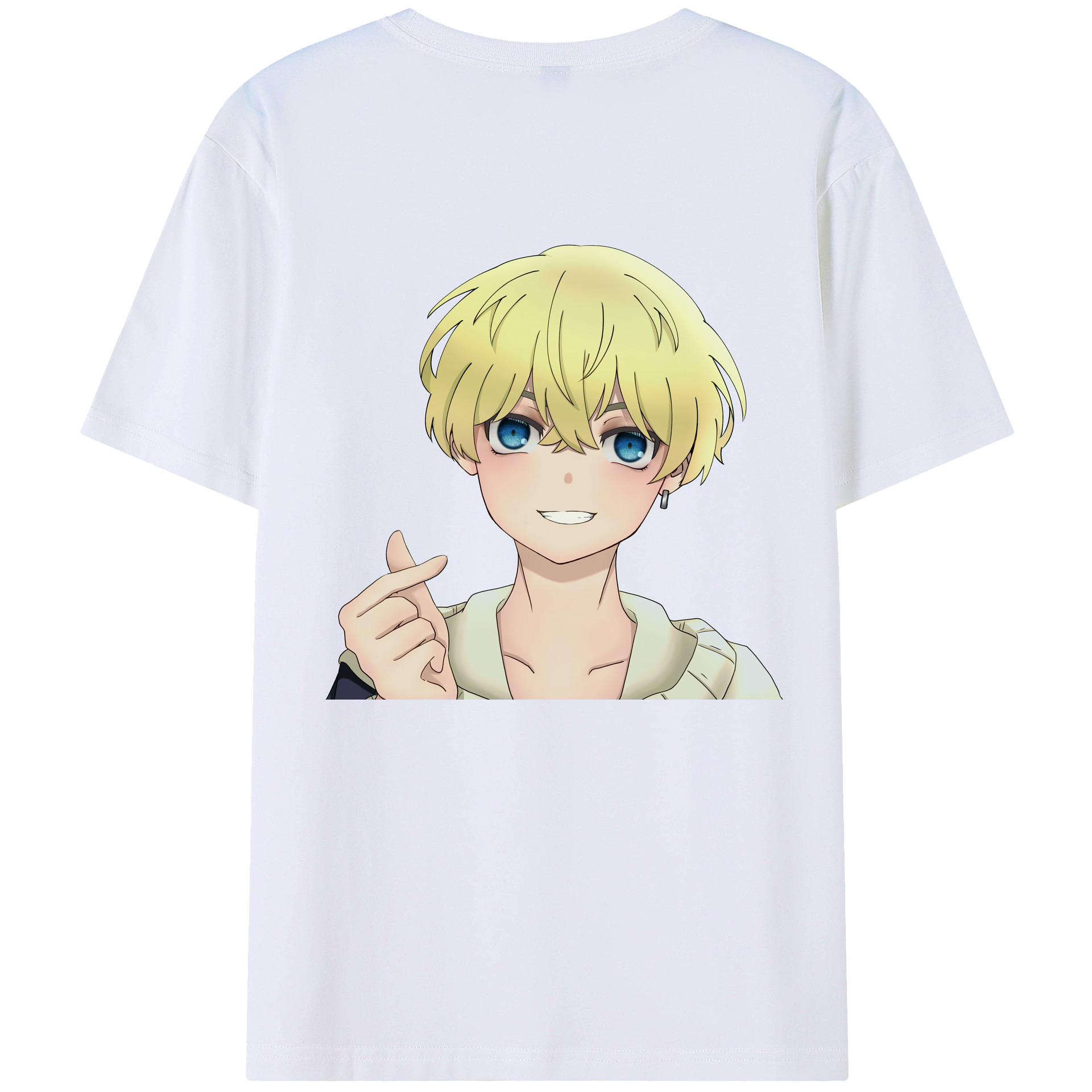 （画像用） 東京リベンジャーズ Tokyo Revengers 綿100％ メンズ半袖Tシャツ（バックプリント） 通気性