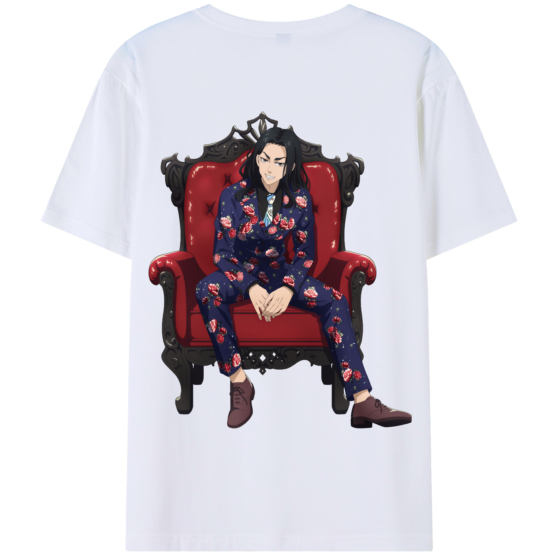 （画像用） 東京リベンジャーズ Tokyo Revengers 綿100％ メンズ半袖Tシャツ（バックプリント） 通気性