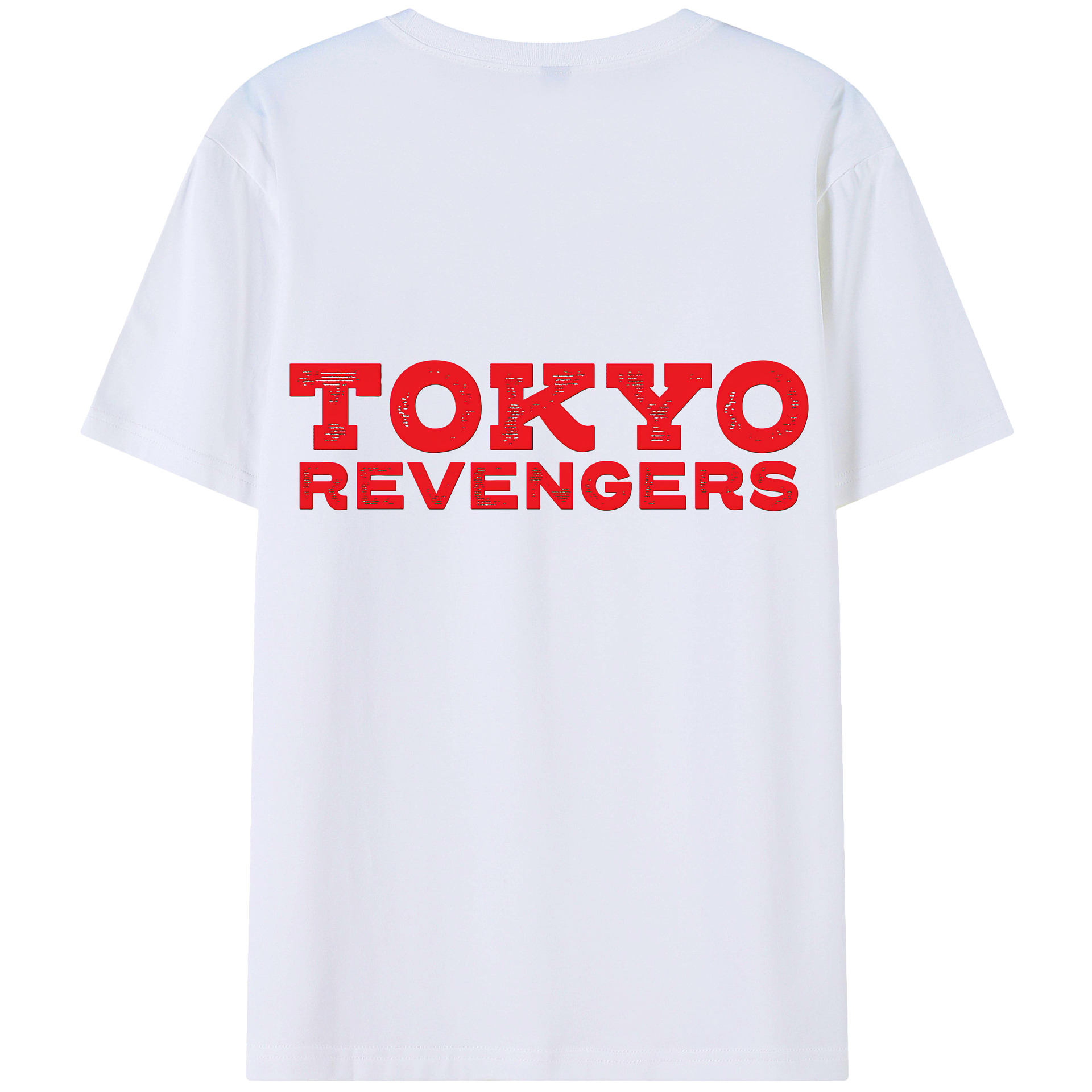 （画像用） 東京リベンジャーズ Tokyo Revengers 綿100％ メンズ半袖Tシャツ（バックプリント） 通気性