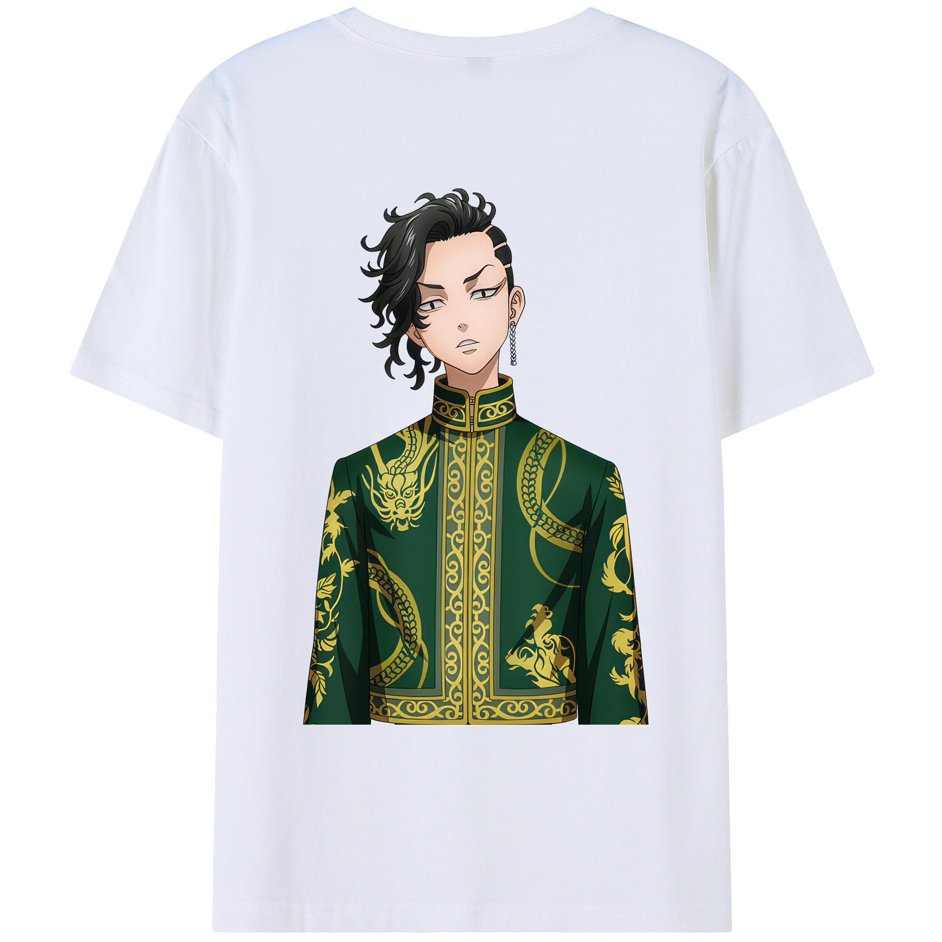 （画像用） 東京リベンジャーズ Tokyo Revengers 綿100％ メンズ半袖Tシャツ（バックプリント） 通気性