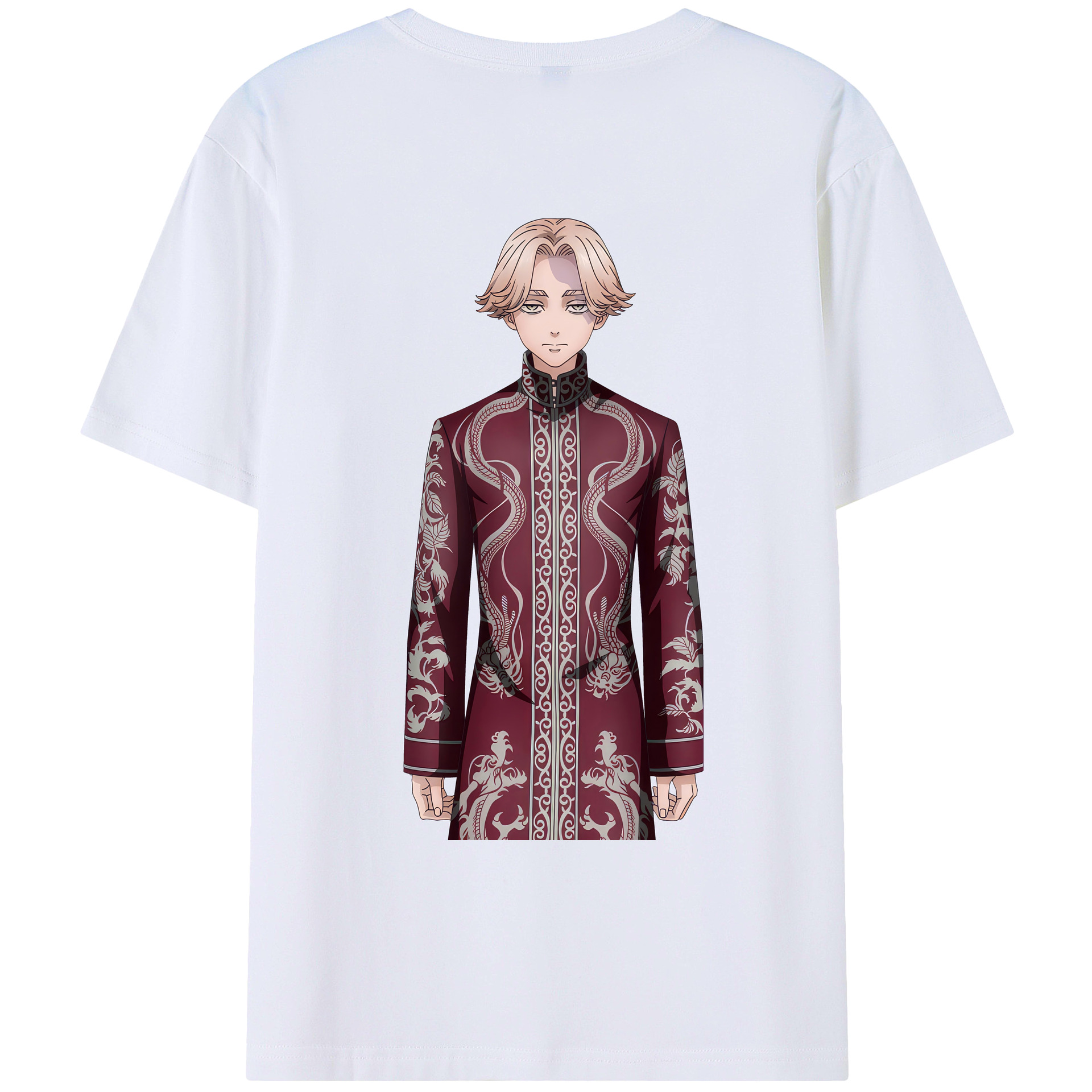 （画像用） 東京リベンジャーズ Tokyo Revengers 綿100％ メンズ半袖Tシャツ（バックプリント） 通気性