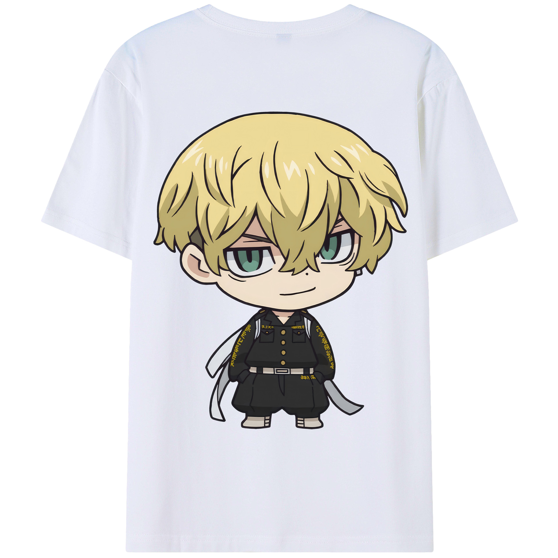 （画像用） 東京リベンジャーズ Tokyo Revengers 綿100％ メンズ半袖Tシャツ（バックプリント） 通気性