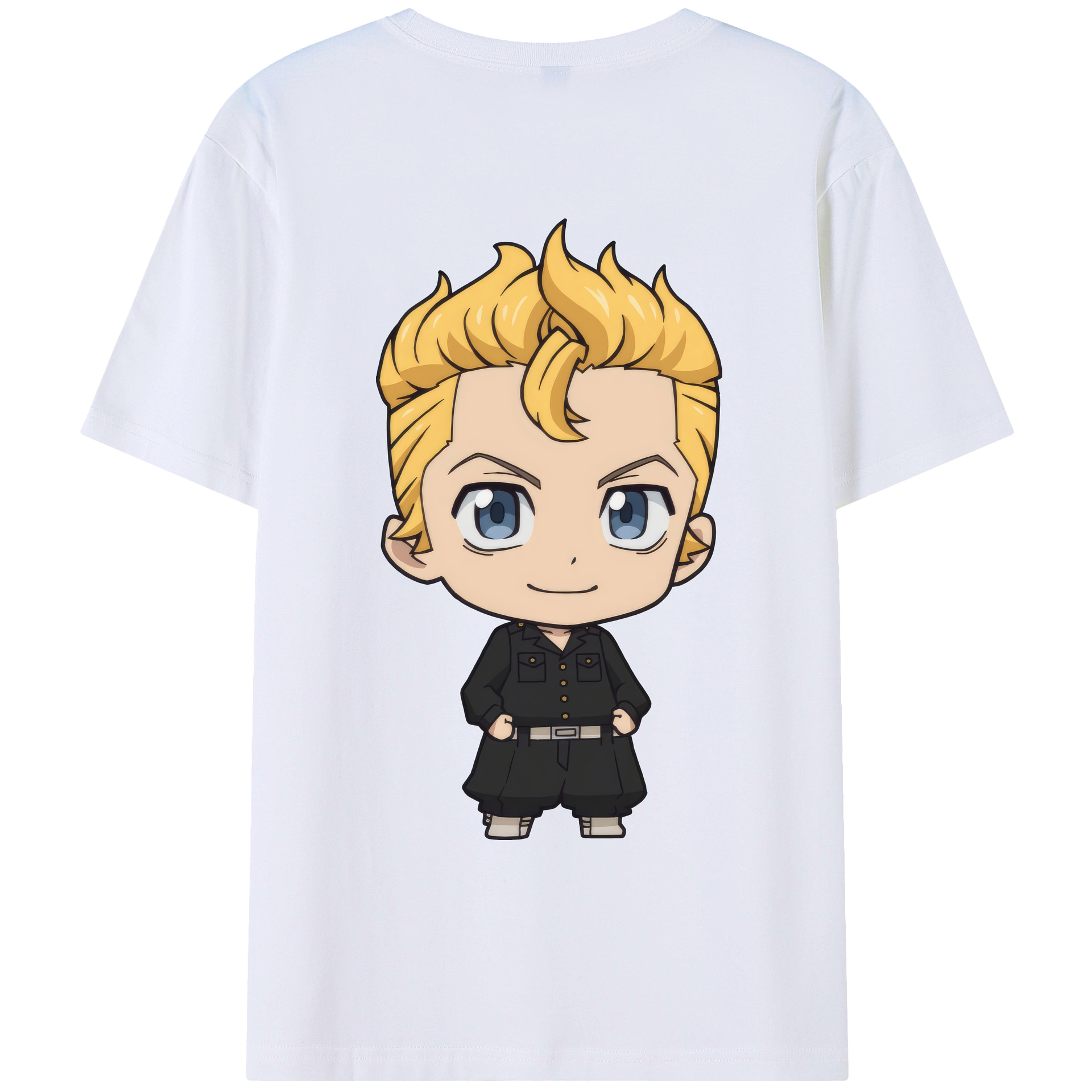 （画像用） 東京リベンジャーズ Tokyo Revengers 綿100％ メンズ半袖Tシャツ（バックプリント） 通気性
