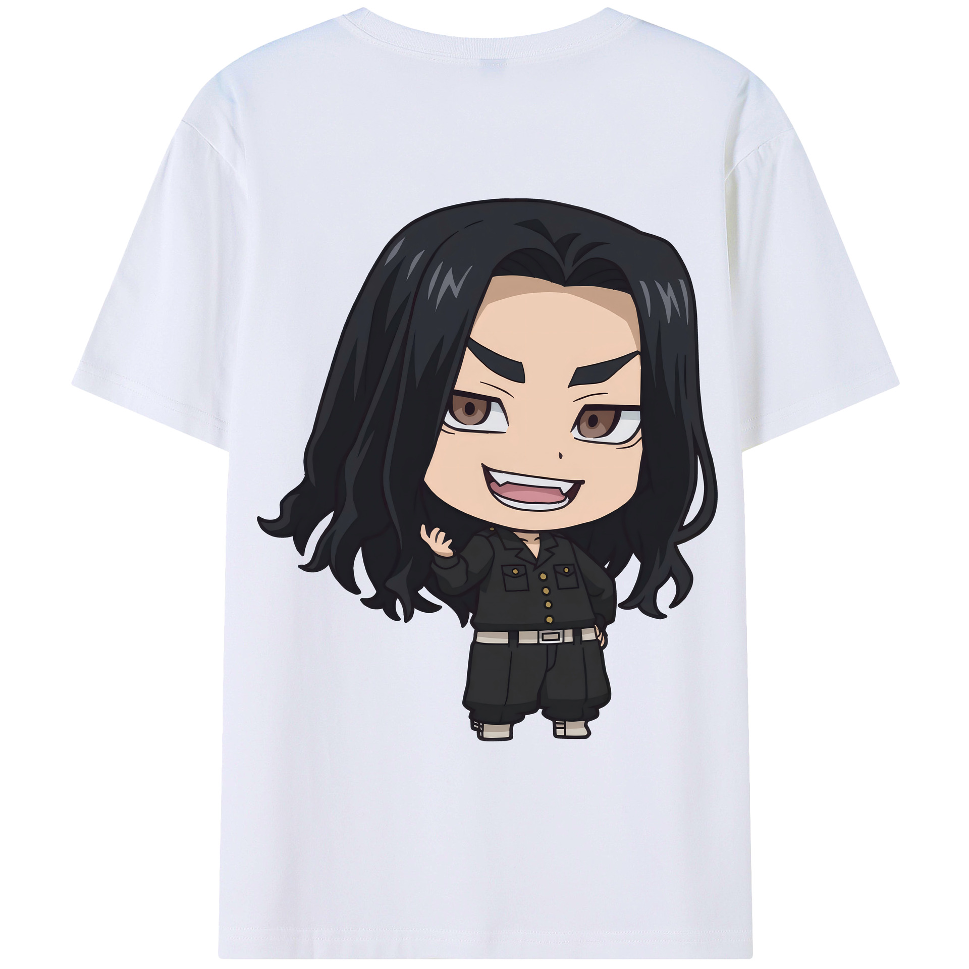 （画像用） 東京リベンジャーズ Tokyo Revengers 綿100％ メンズ半袖Tシャツ（バックプリント） 通気性