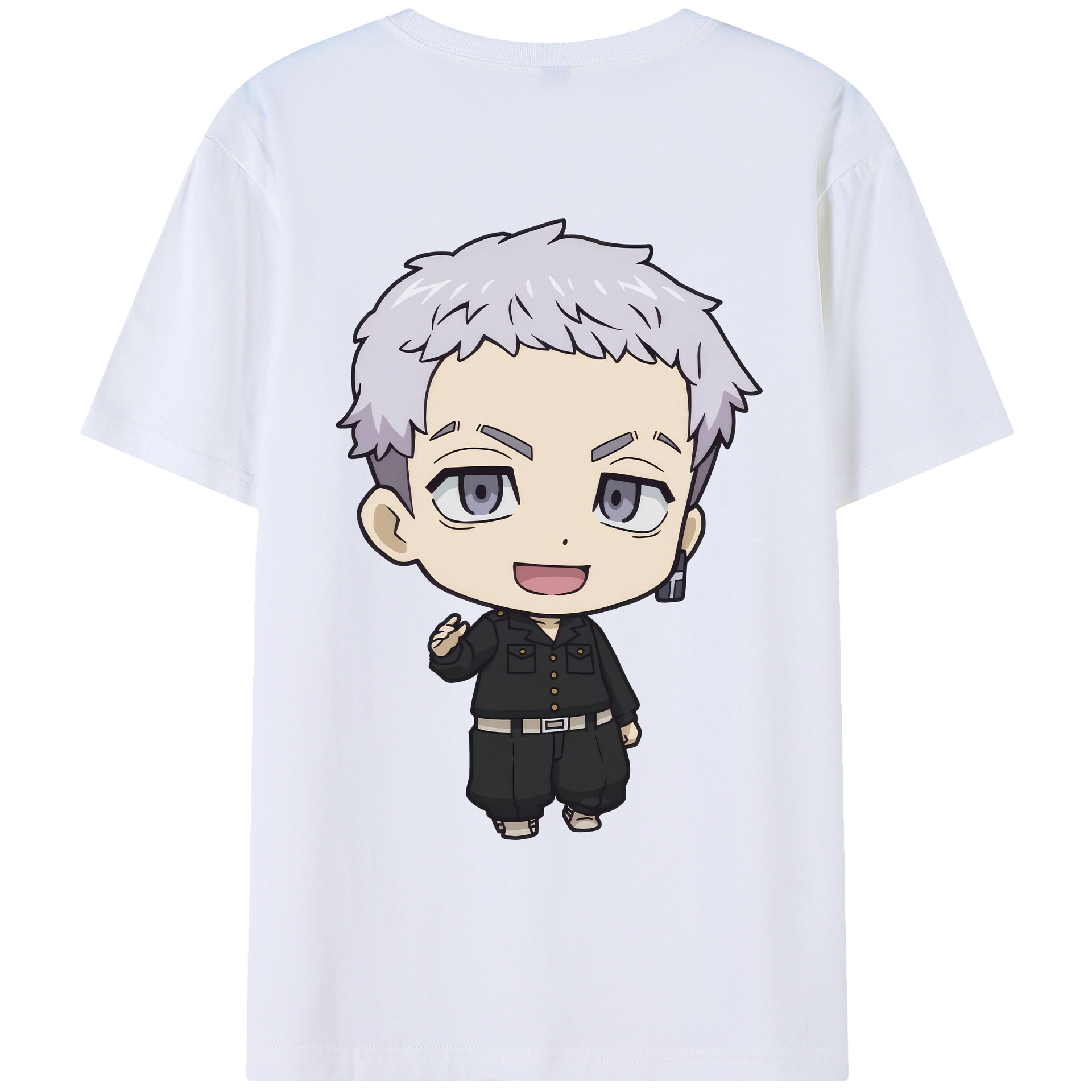 （画像用） 東京リベンジャーズ Tokyo Revengers 綿100％ メンズ半袖Tシャツ（バックプリント） 通気性