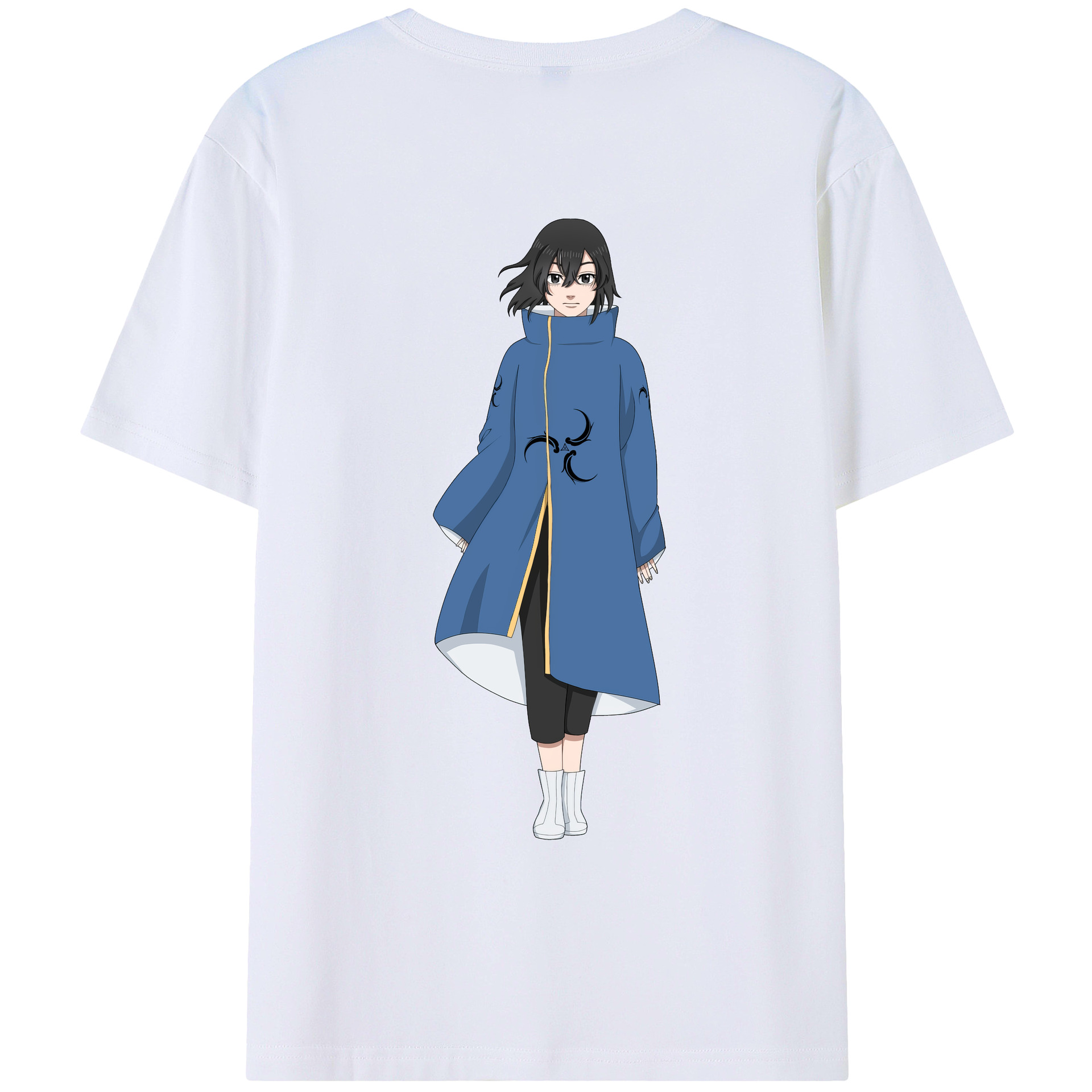 （画像用） 東京リベンジャーズ Tokyo Revengers 綿100％ メンズ半袖Tシャツ（バックプリント） 通気性
