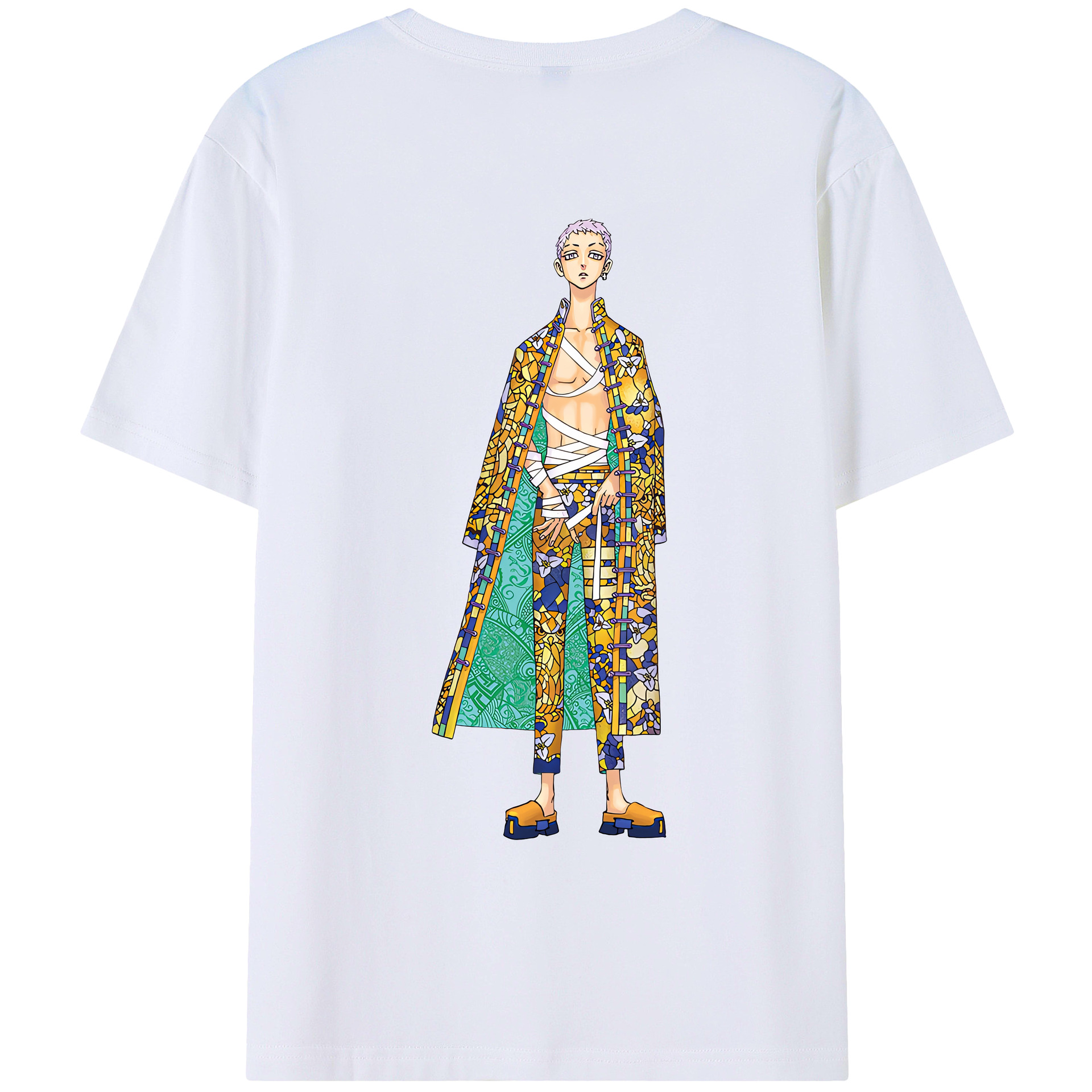 （画像用） 東京リベンジャーズ Tokyo Revengers 綿100％ メンズ半袖Tシャツ（バックプリント） 通気性