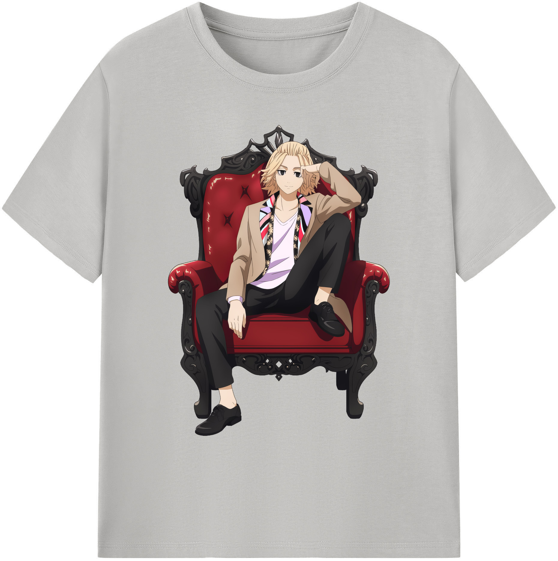 （画像用） 東京リベンジャーズ Tokyo Revengers 綿100％ メンズ半袖Tシャツ｜肌触りやわらか＆通気性