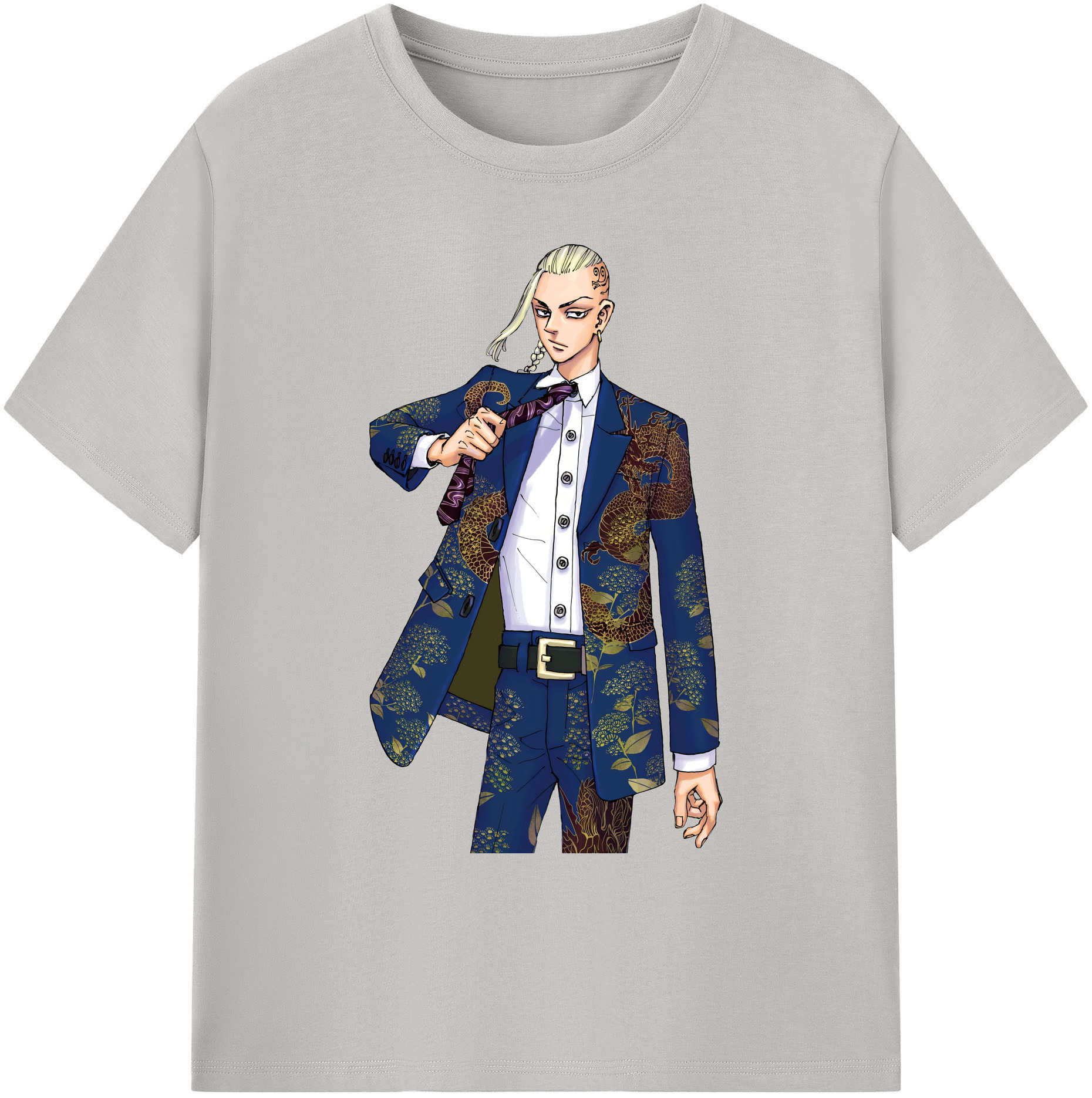 （画像用） 東京リベンジャーズ Tokyo Revengers 綿100％ メンズ半袖Tシャツ｜肌触りやわらか＆通気性