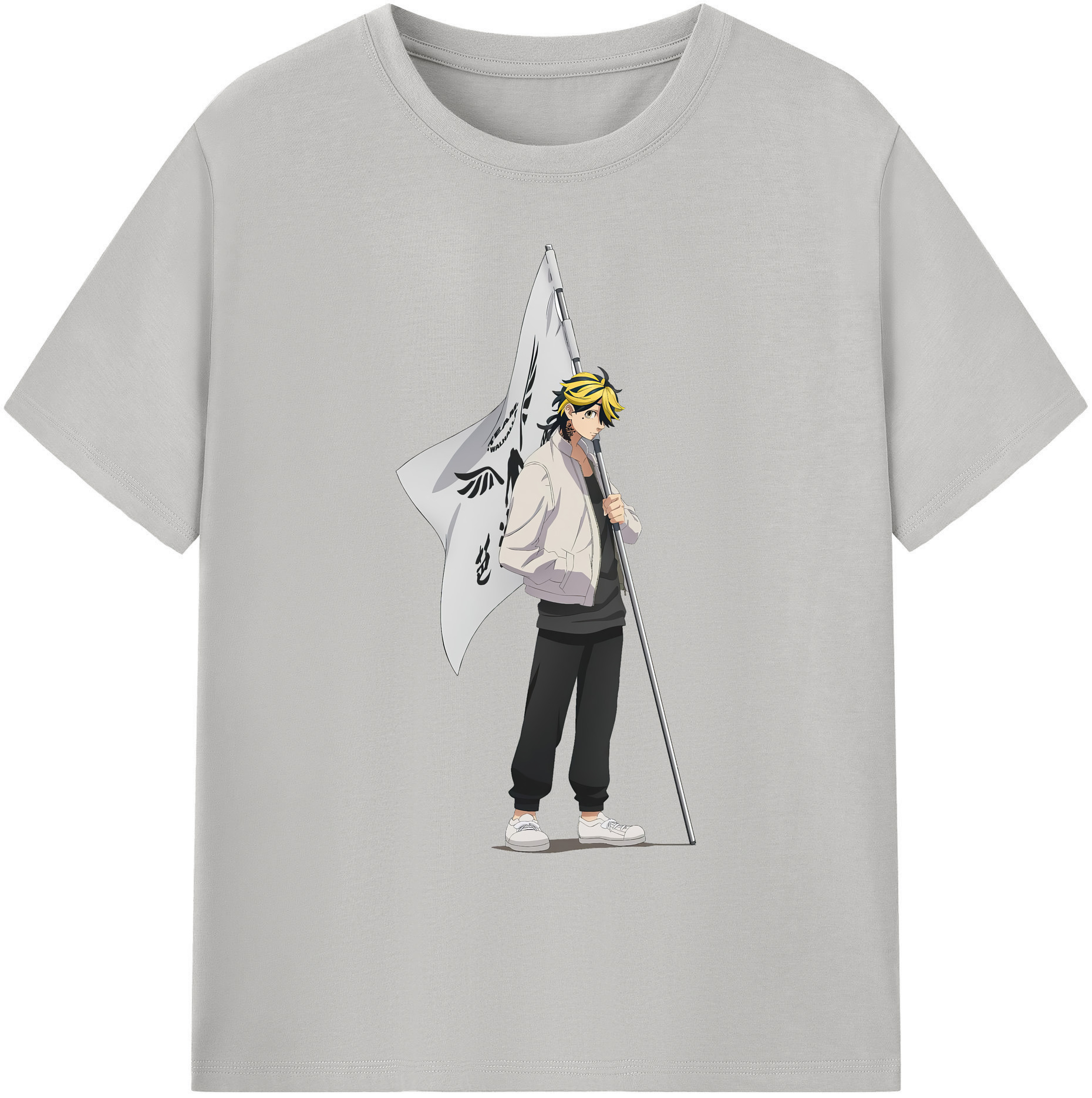 （画像用） 東京リベンジャーズ Tokyo Revengers 綿100％ メンズ半袖Tシャツ｜肌触りやわらか＆通気性