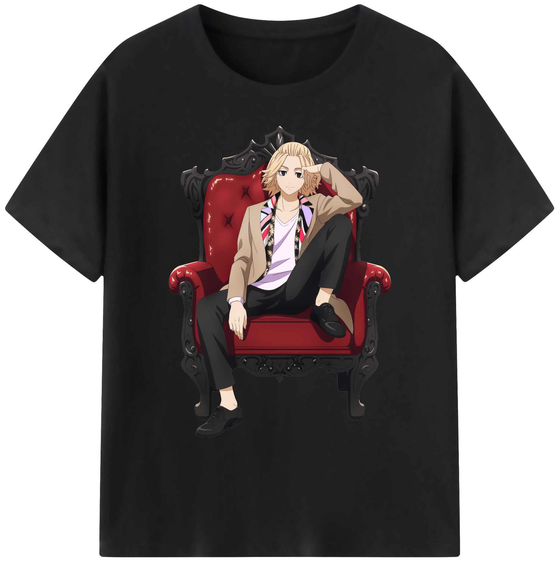 （画像用） 東京リベンジャーズ Tokyo Revengers 綿100％ メンズ半袖Tシャツ｜肌触りやわらか＆通気性
