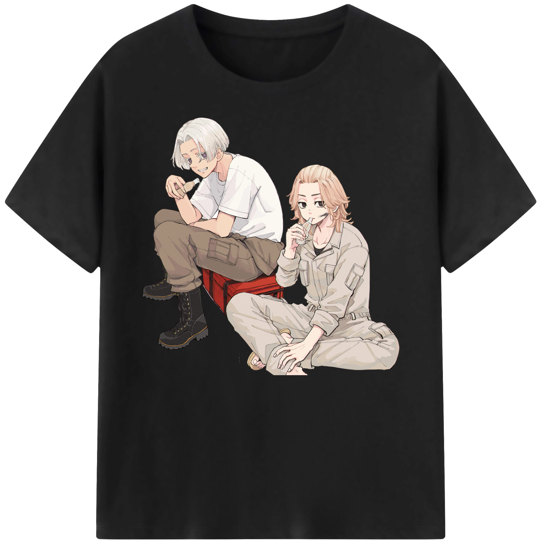 （画像用） 東京リベンジャーズ Tokyo Revengers 綿100％ メンズ半袖Tシャツ｜肌触りやわらか＆通気性