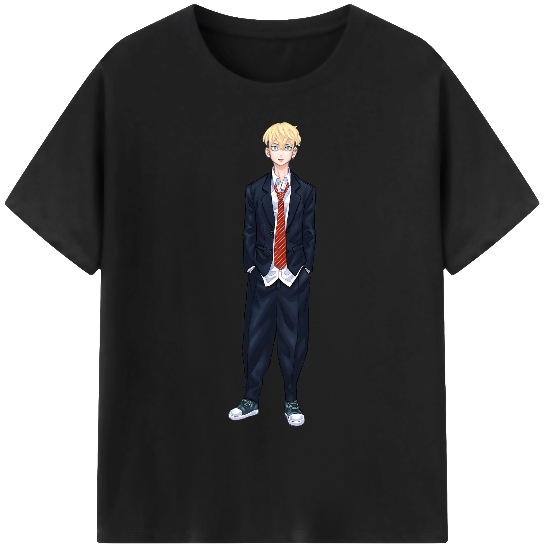 （画像用） 東京リベンジャーズ Tokyo Revengers 綿100％ メンズ半袖Tシャツ｜肌触りやわらか＆通気性