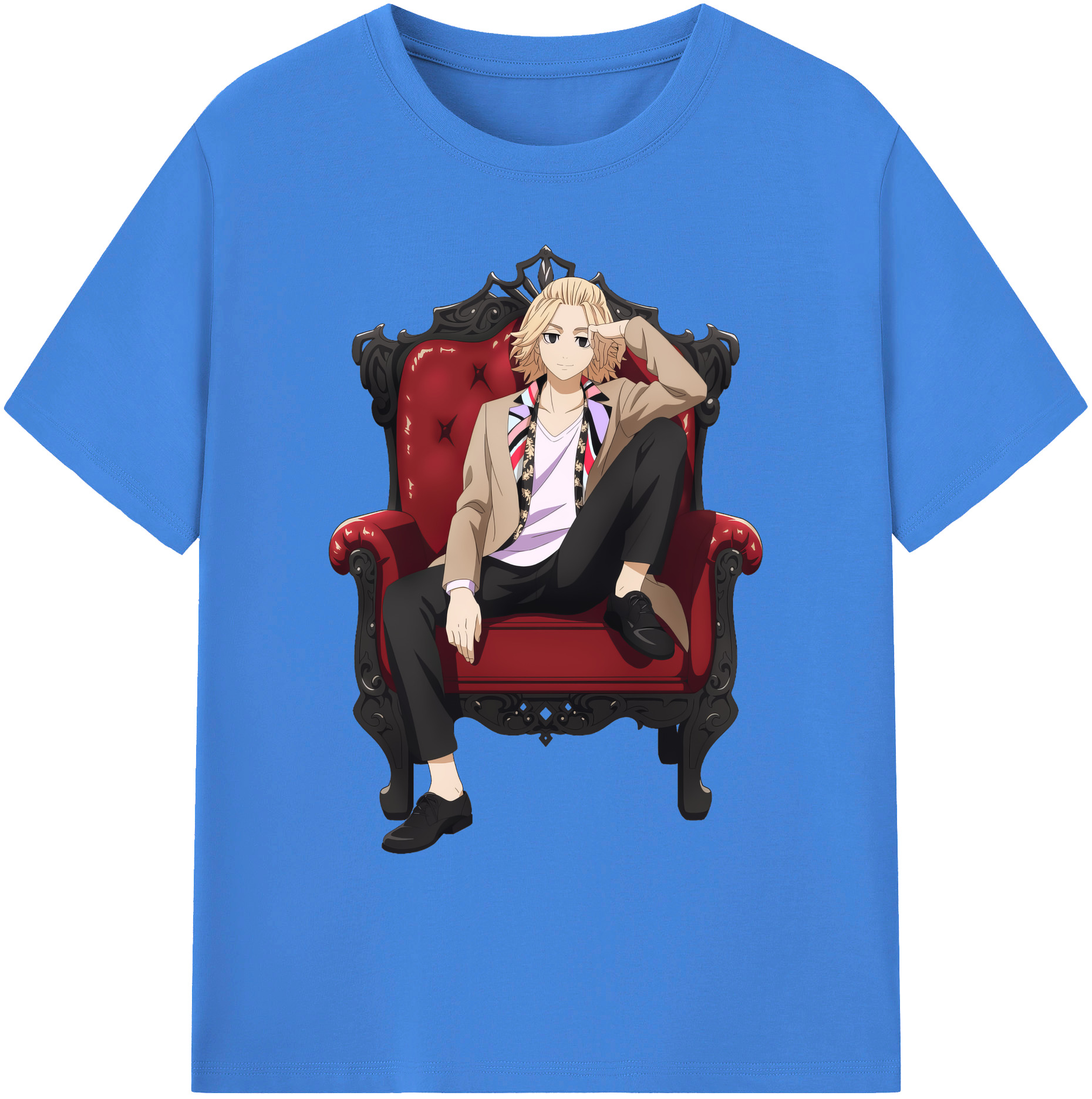 （画像用） 東京リベンジャーズ Tokyo Revengers 綿100％ メンズ半袖Tシャツ｜肌触りやわらか＆通気性