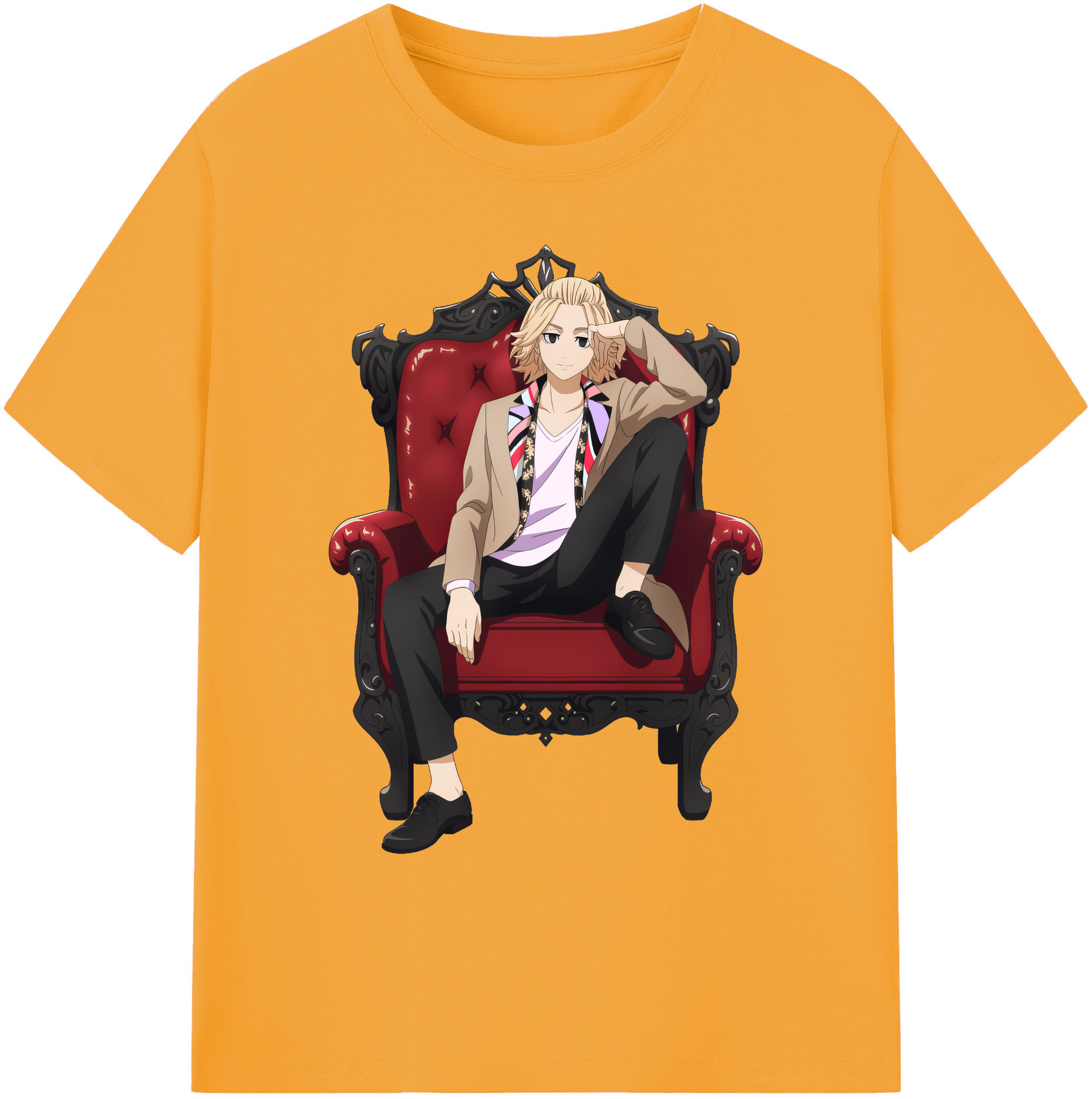 （画像用） 東京リベンジャーズ Tokyo Revengers 綿100％ メンズ半袖Tシャツ｜肌触りやわらか＆通気性