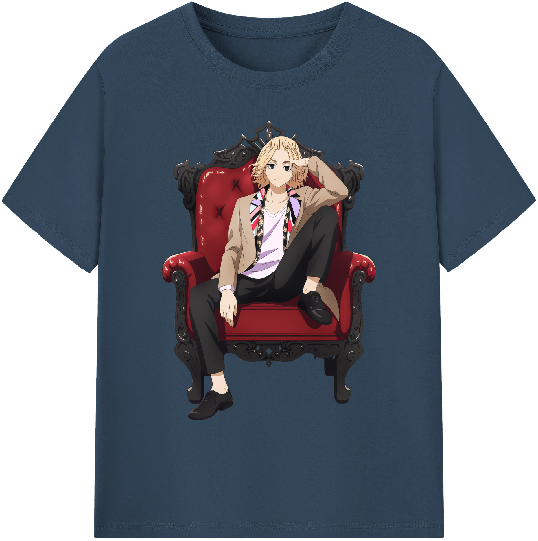 （画像用） 東京リベンジャーズ Tokyo Revengers 綿100％ メンズ半袖Tシャツ｜肌触りやわらか＆通気性