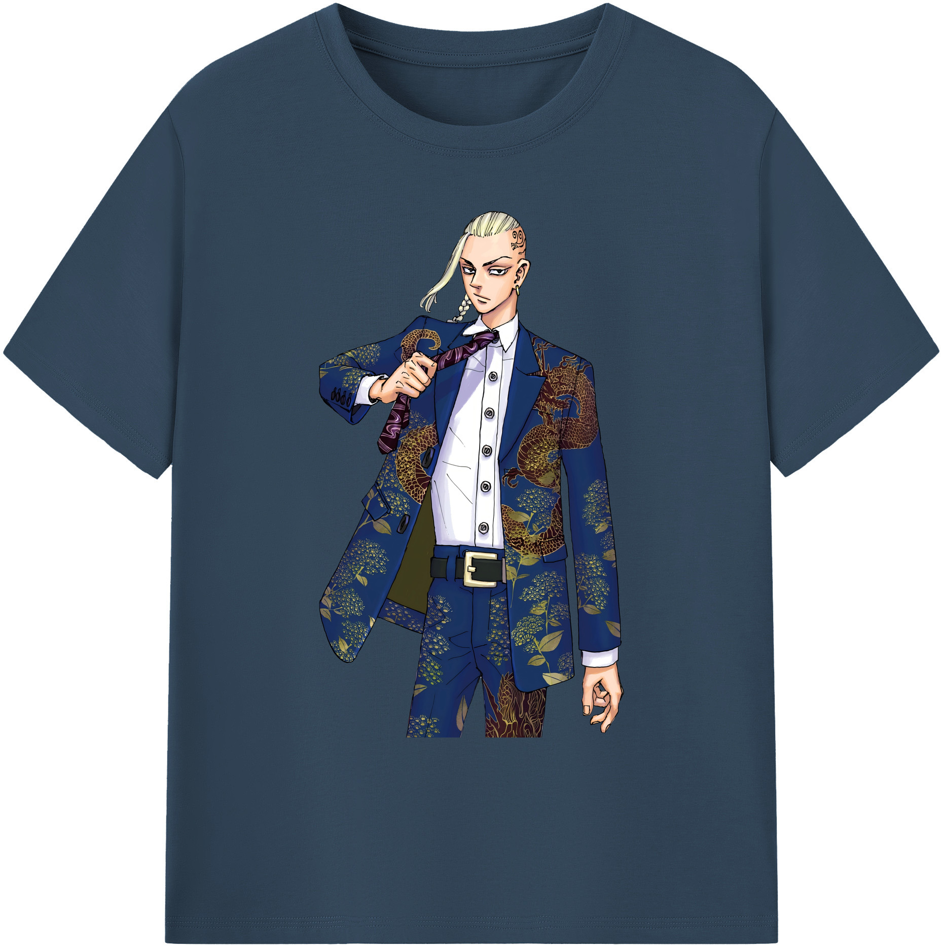 （画像用） 東京リベンジャーズ Tokyo Revengers 綿100％ メンズ半袖Tシャツ｜肌触りやわらか＆通気性