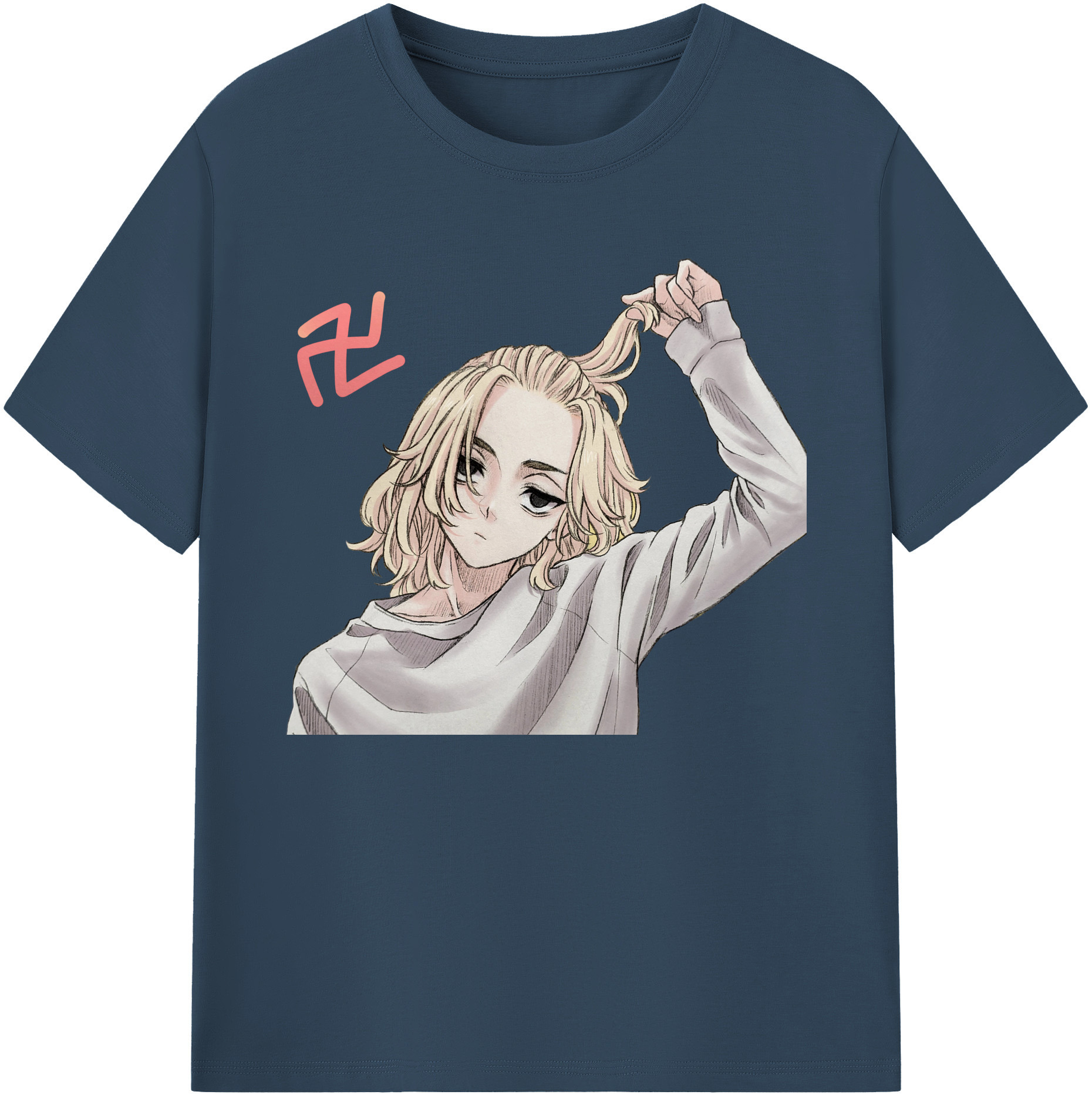 （画像用） 東京リベンジャーズ Tokyo Revengers 綿100％ メンズ半袖Tシャツ｜肌触りやわらか＆通気性