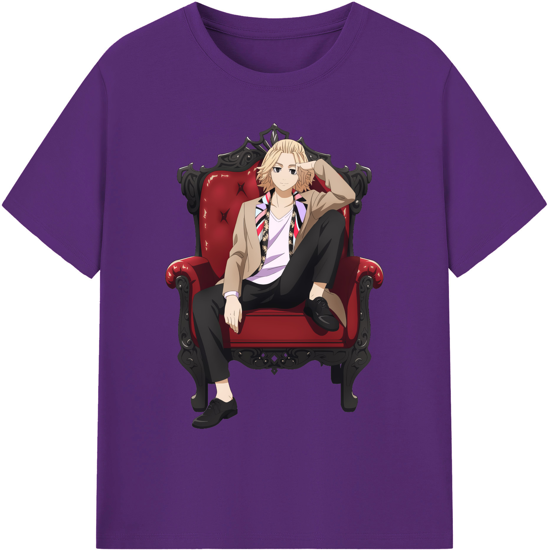 （画像用） 東京リベンジャーズ Tokyo Revengers 綿100％ メンズ半袖Tシャツ｜肌触りやわらか＆通気性
