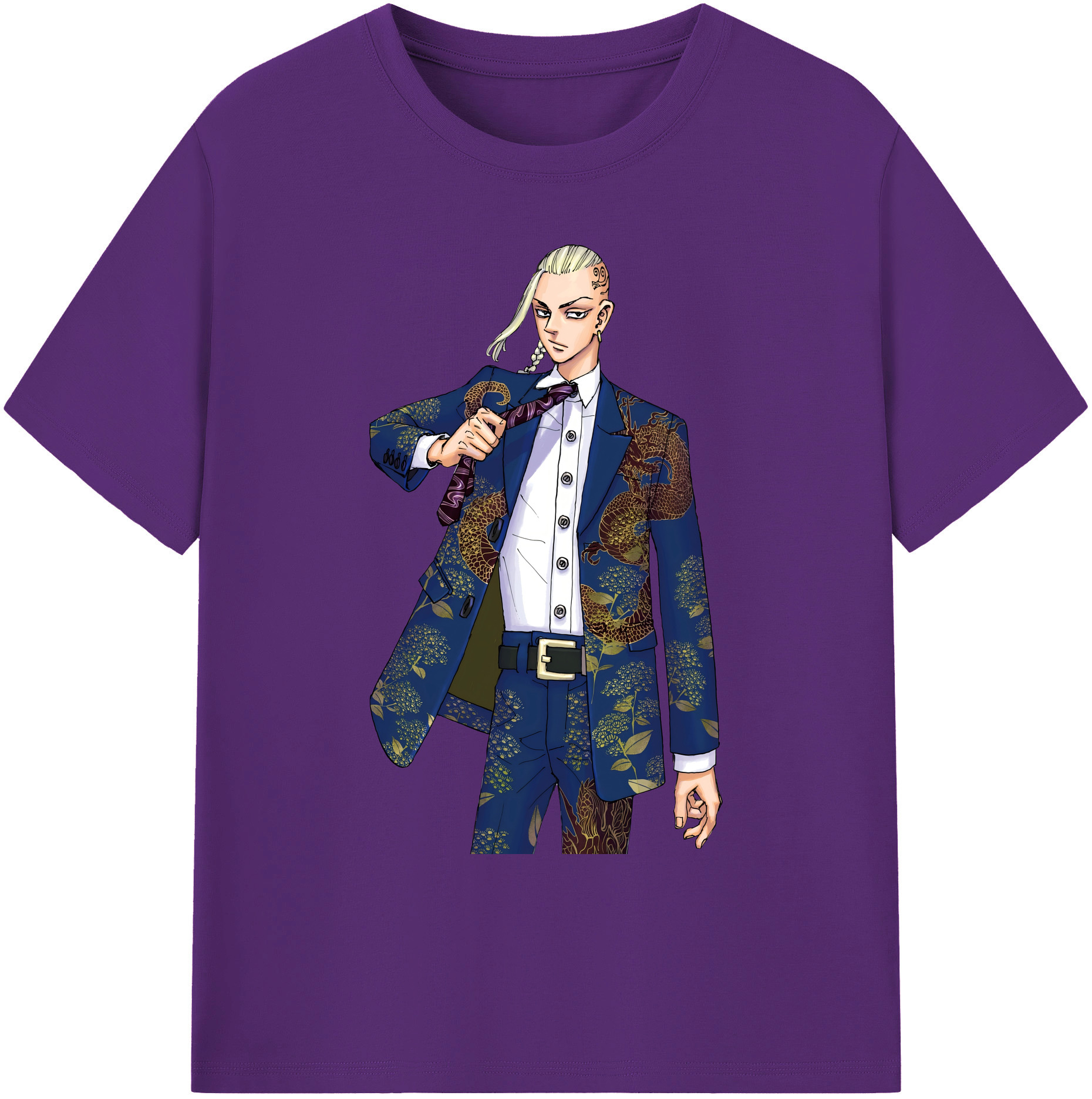 （画像用） 東京リベンジャーズ Tokyo Revengers 綿100％ メンズ半袖Tシャツ｜肌触りやわらか＆通気性