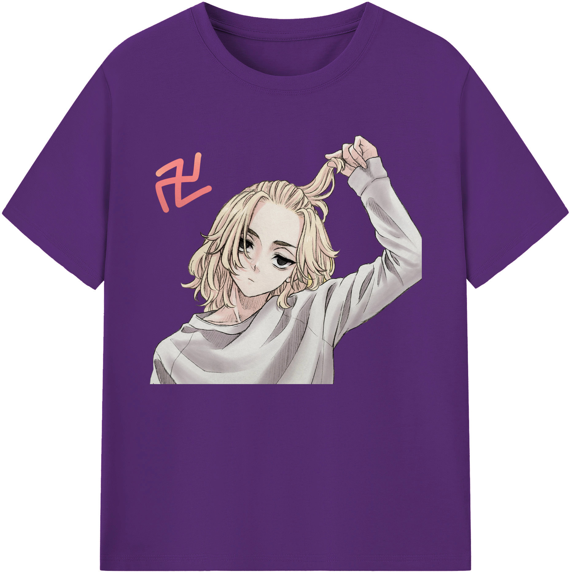 （画像用） 東京リベンジャーズ Tokyo Revengers 綿100％ メンズ半袖Tシャツ｜肌触りやわらか＆通気性