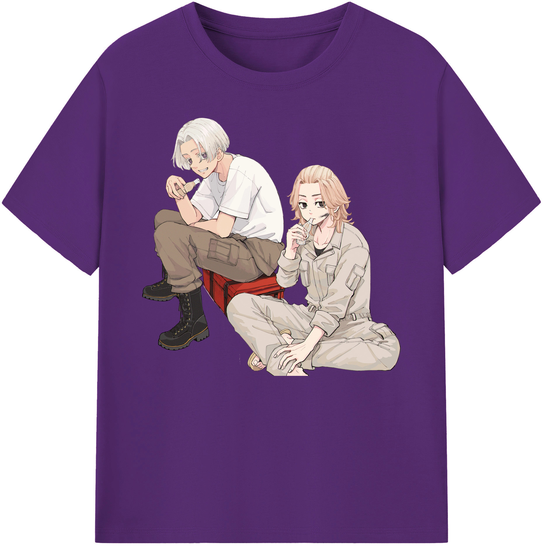 （画像用） 東京リベンジャーズ Tokyo Revengers 綿100％ メンズ半袖Tシャツ｜肌触りやわらか＆通気性
