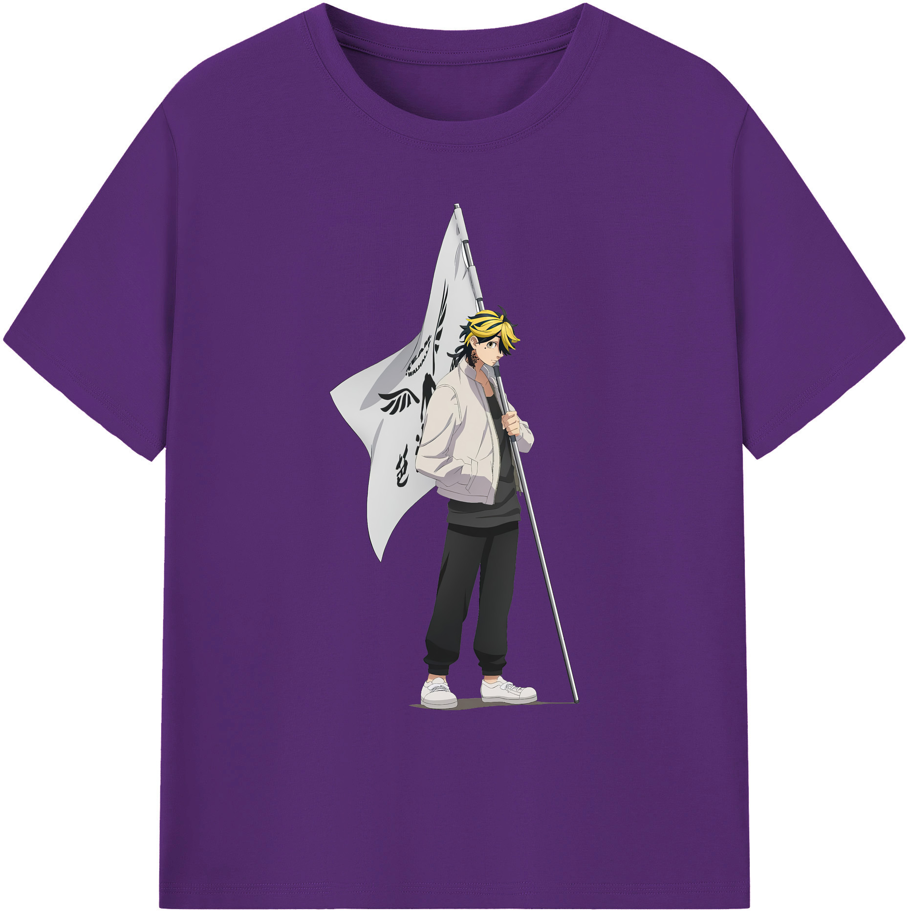 （画像用） 東京リベンジャーズ Tokyo Revengers 綿100％ メンズ半袖Tシャツ｜肌触りやわらか＆通気性