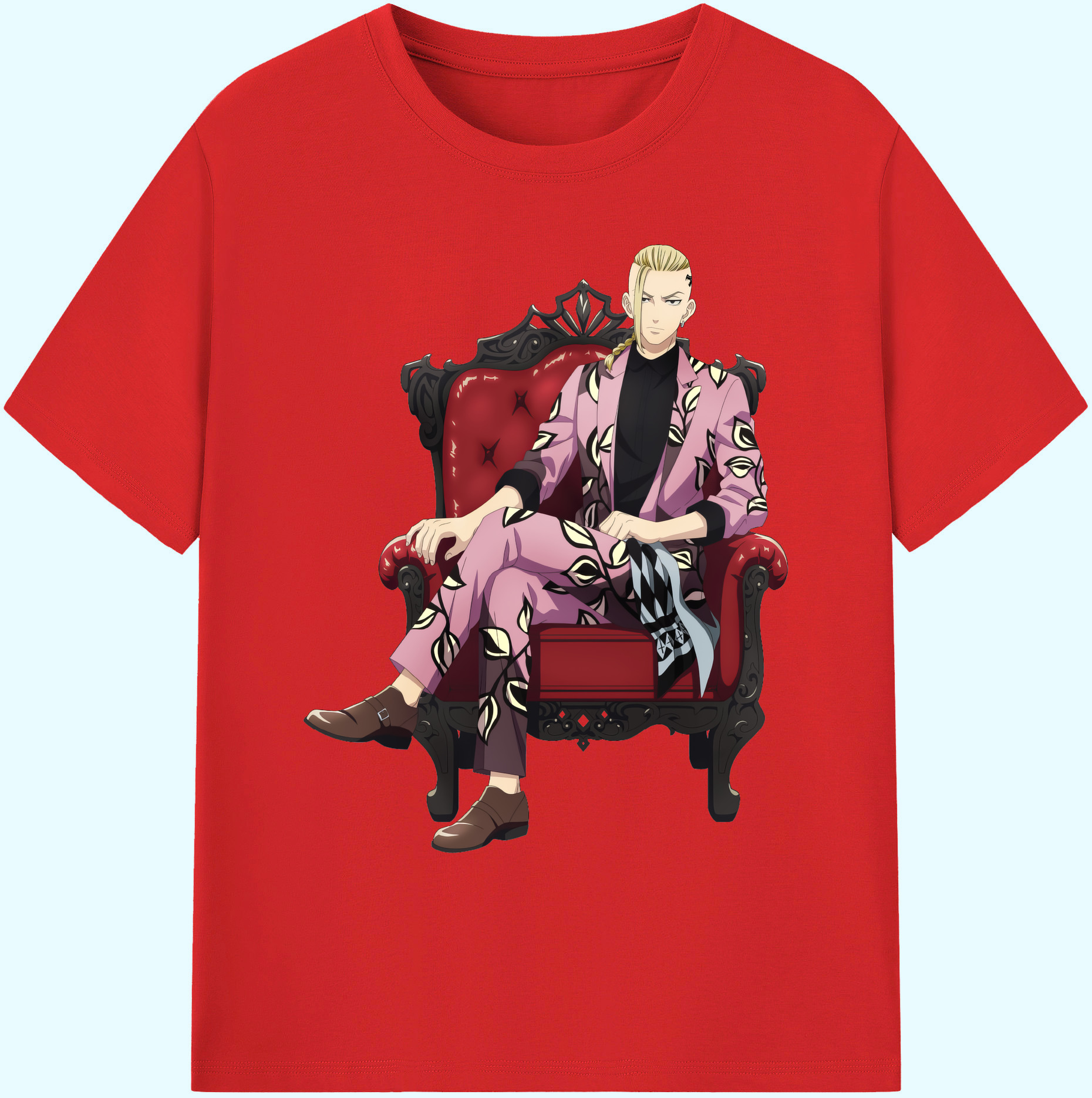 （画像用） 東京リベンジャーズ Tokyo Revengers 綿100％ メンズ半袖Tシャツ｜肌触りやわらか＆通気性