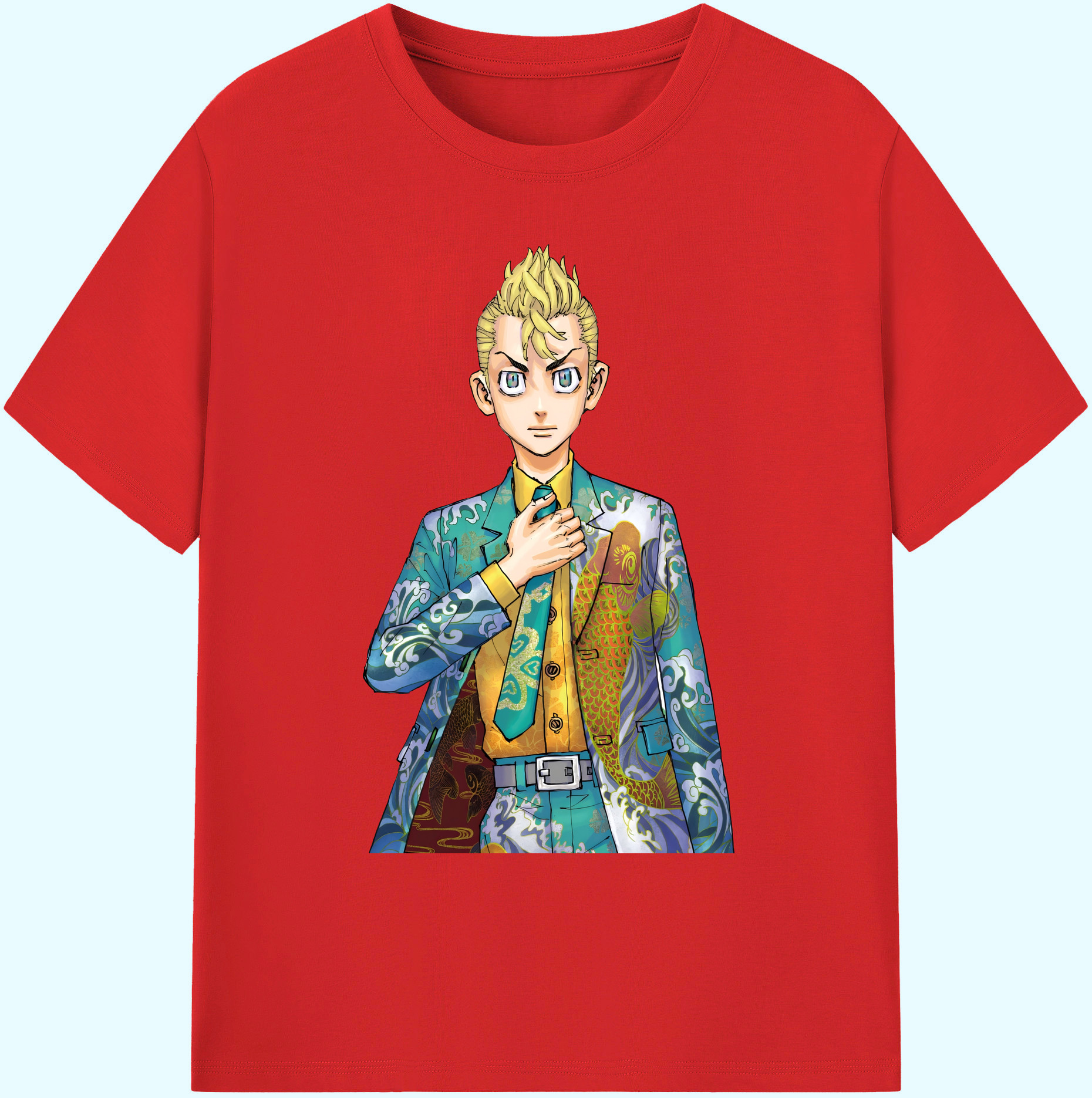 （画像用） 東京リベンジャーズ Tokyo Revengers 綿100％ メンズ半袖Tシャツ｜肌触りやわらか＆通気性