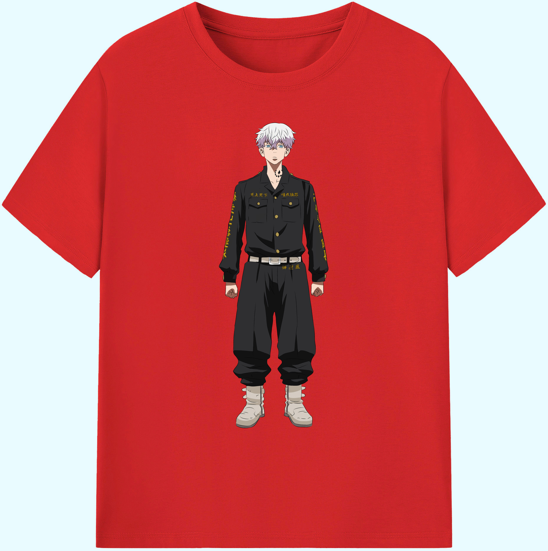 （画像用） 東京リベンジャーズ Tokyo Revengers 綿100％ メンズ半袖Tシャツ｜肌触りやわらか＆通気性